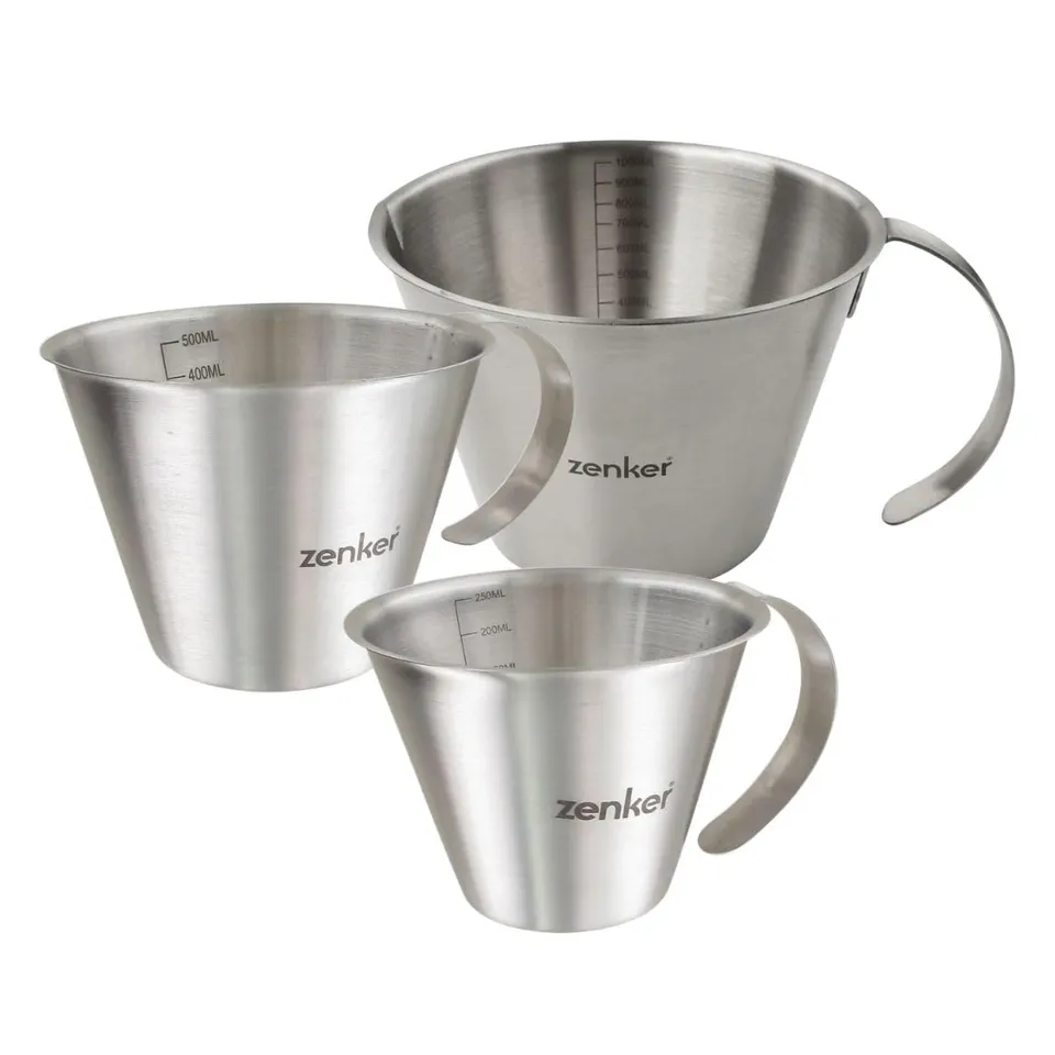 zenker-patisserie-set-3-verres-doseurs-inox-250-500-1000ml image 1