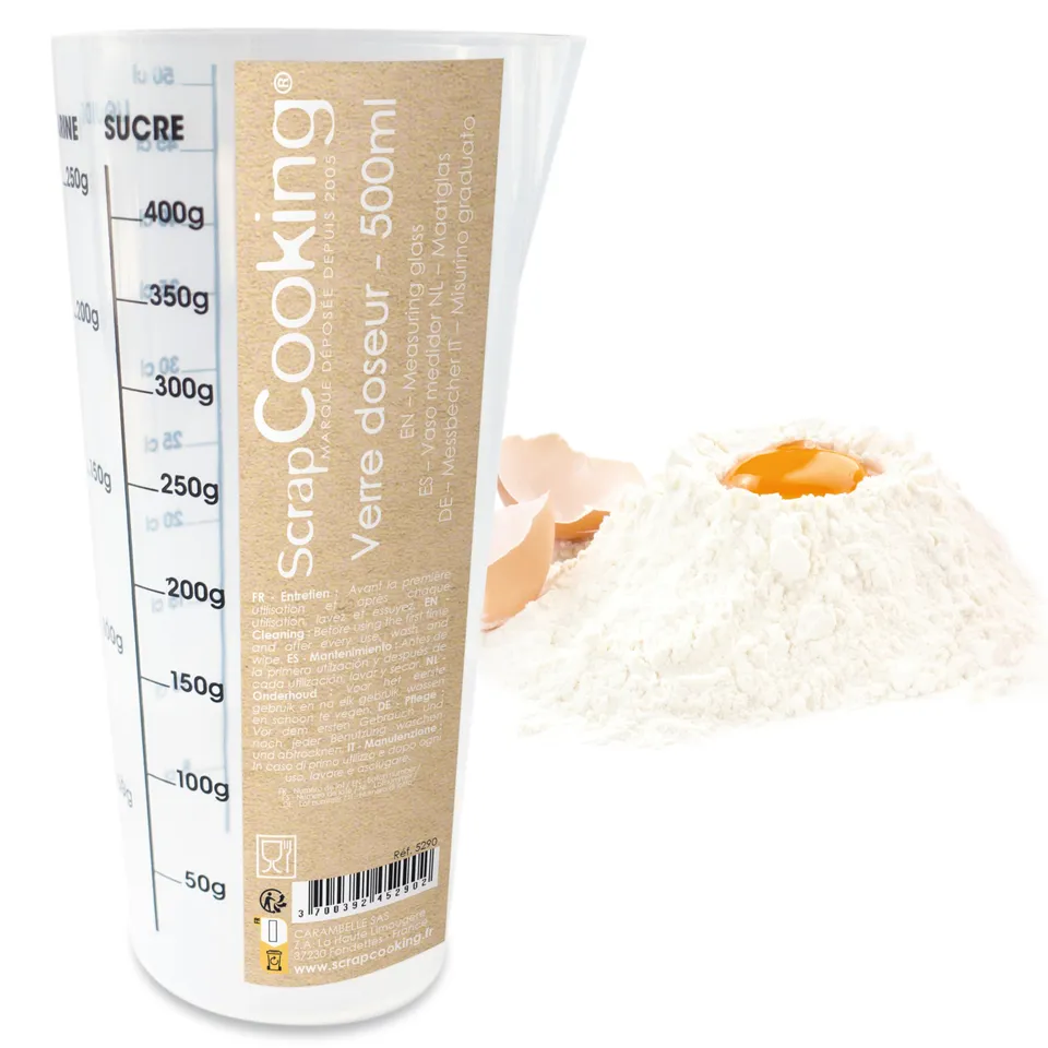 scrapcooking-mat-riel-5290-verre-doseur-500-ml-plastique image 1