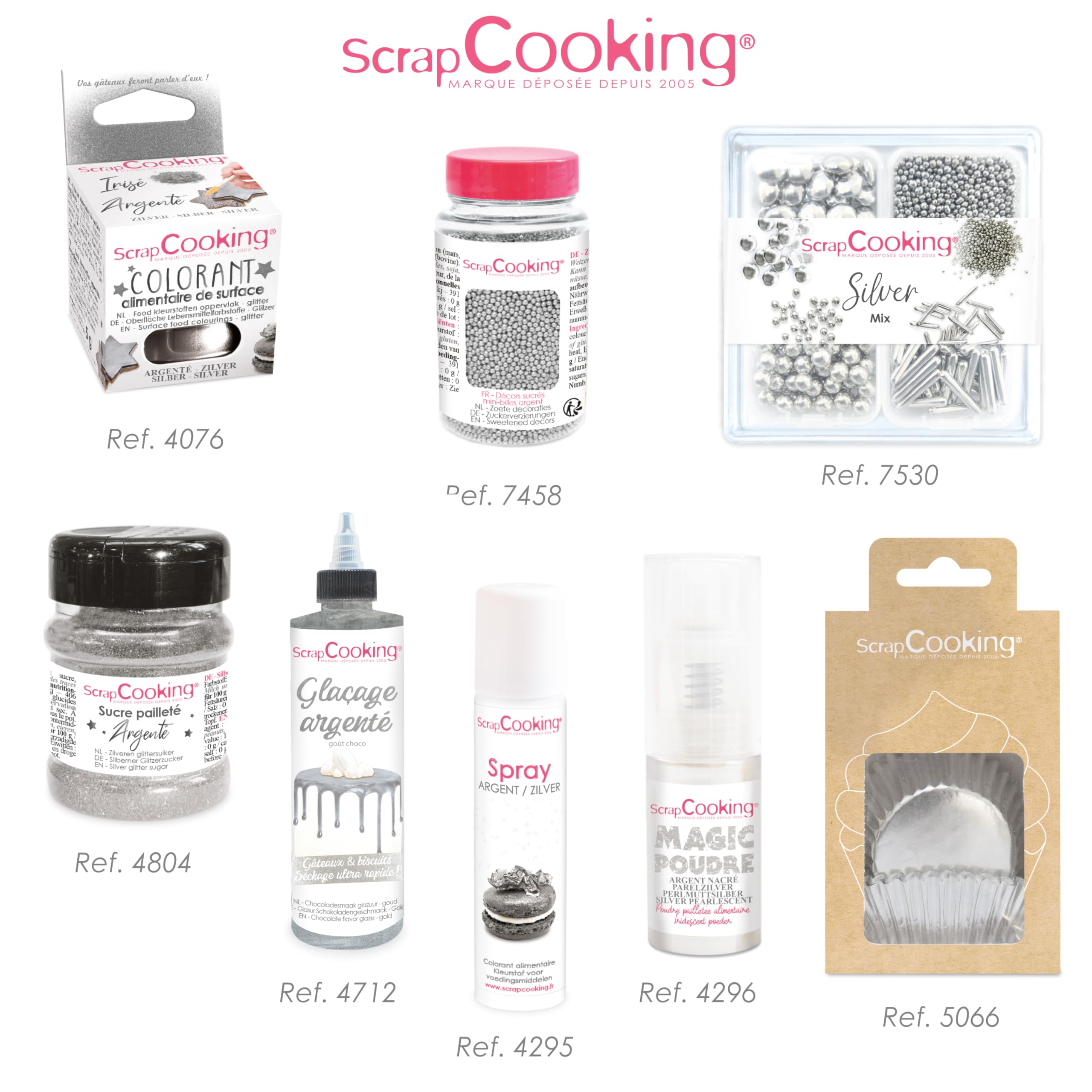 scrapcooking-d-corations-silver-mix-d-cors-sucr-s-63-g image 7