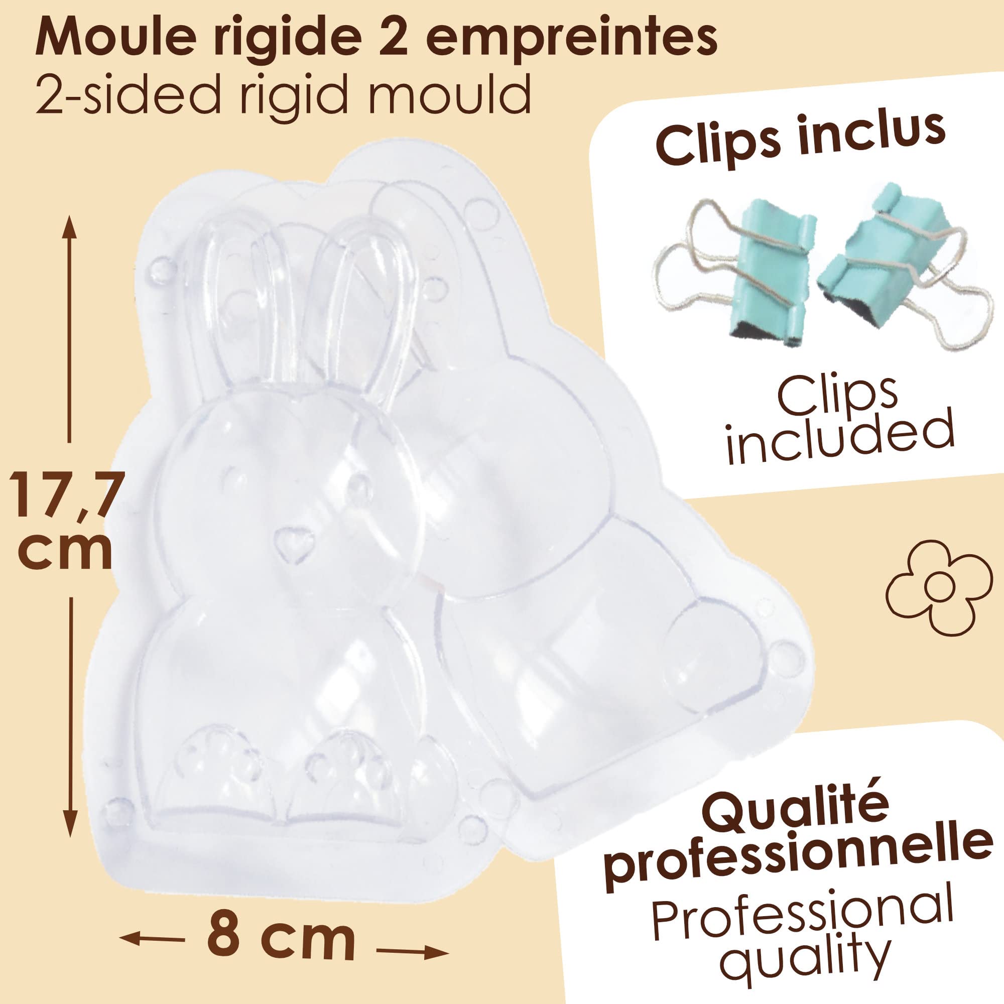 scrapcooking-moules-6757-moule-chocolat-lapin-3d-rigide image 3