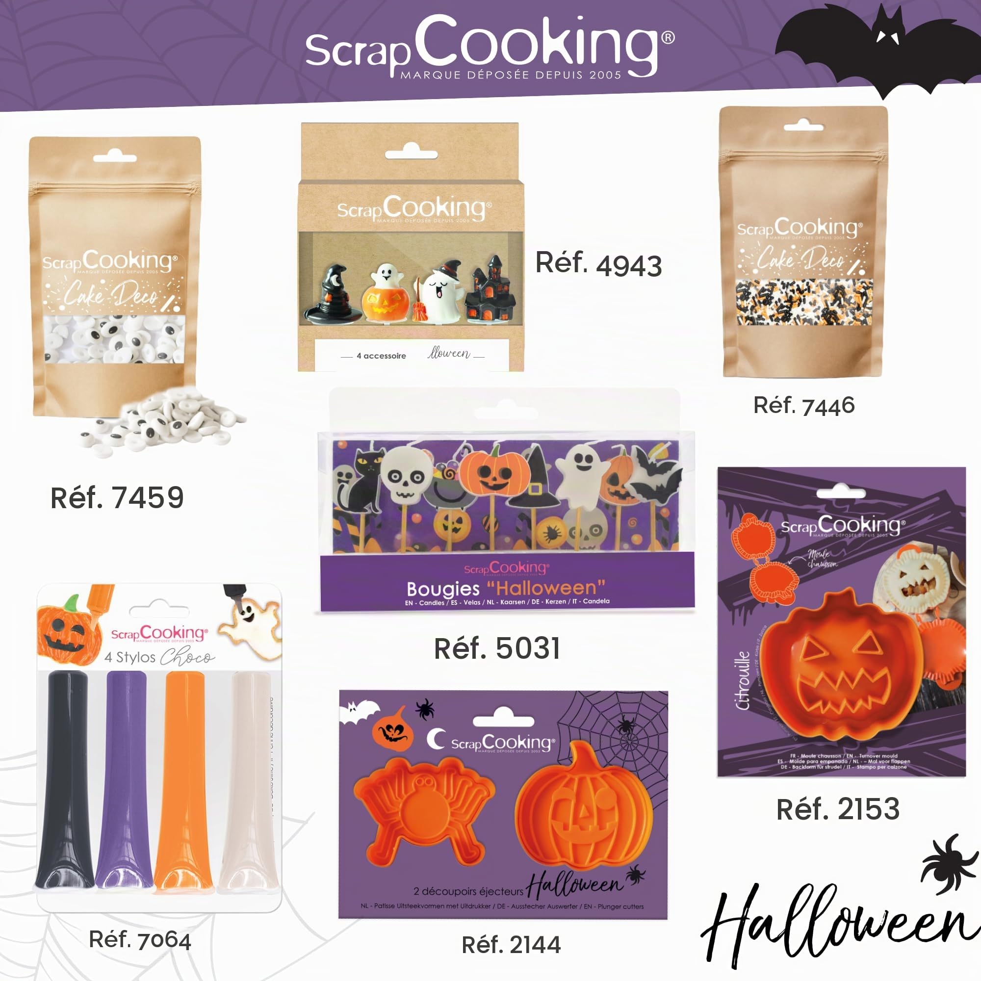 scrapcooking-d-corations-d-cors-sucr-s-os-t-te-de-mort-50-g-halloween image 4