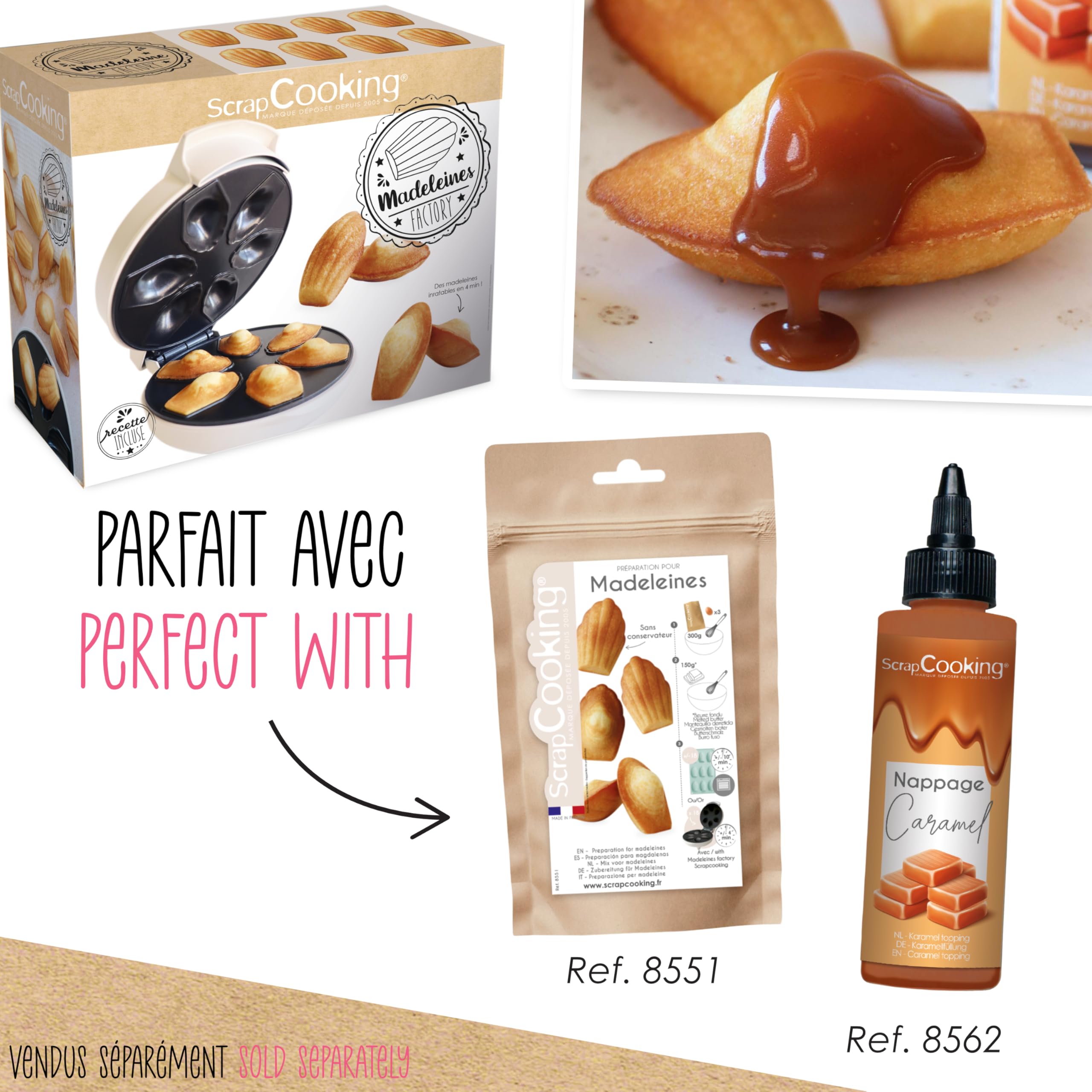 scrapcooking-3891-madeleines-factory-appareil-blanc-6-empreintes image 8