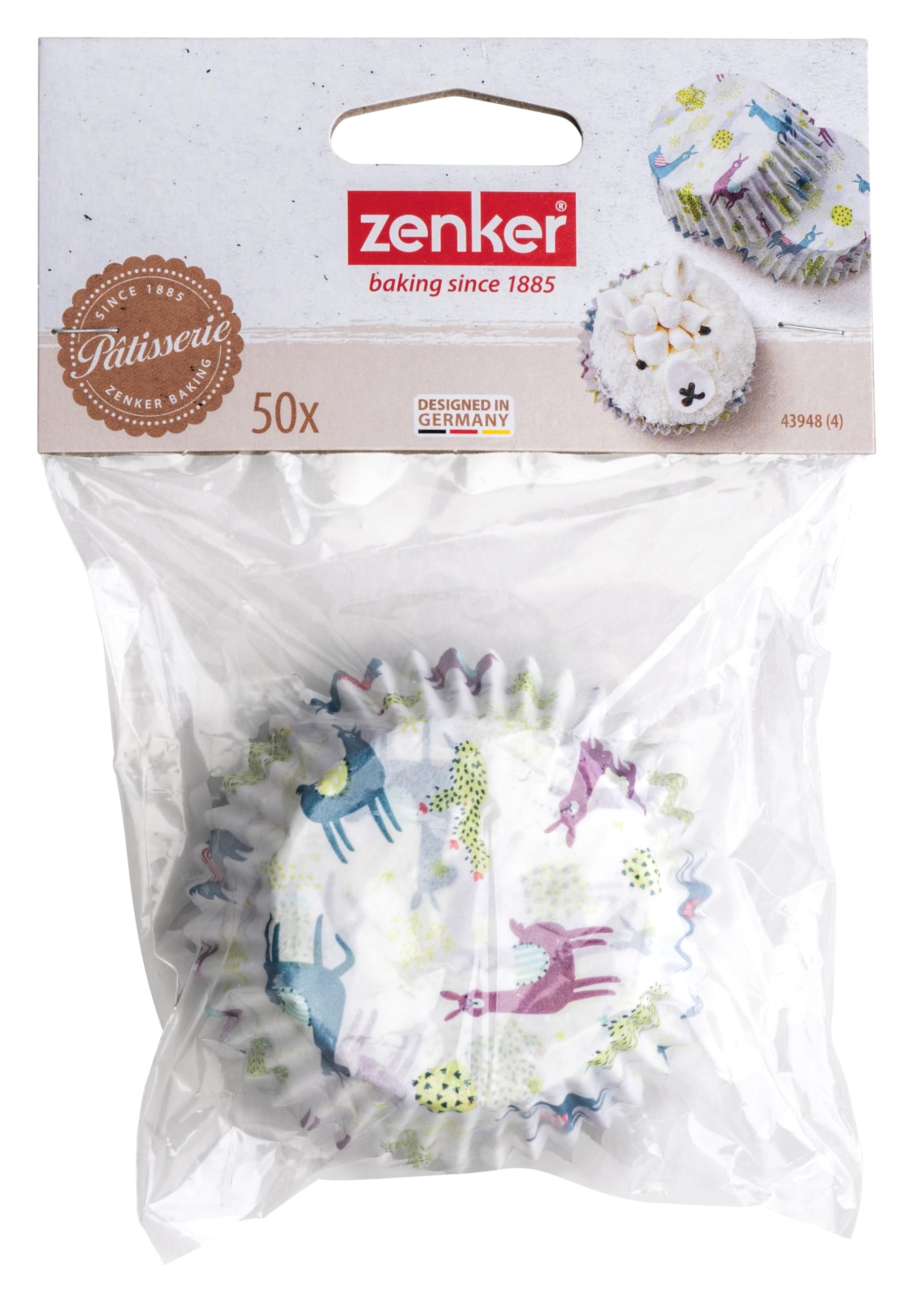 zenker-happy-cupcakes-50-moules-papier-lama-7-cm image 4
