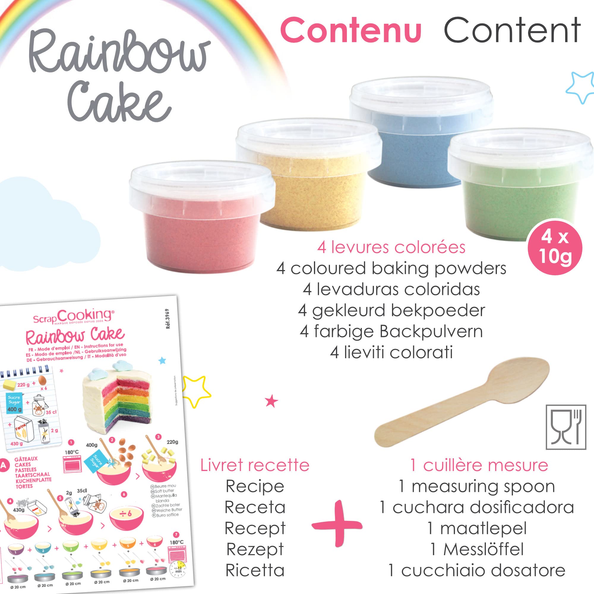 scrapcooking-kit-3969-rainbow-cake-4-levures-colorantes-recette image 4