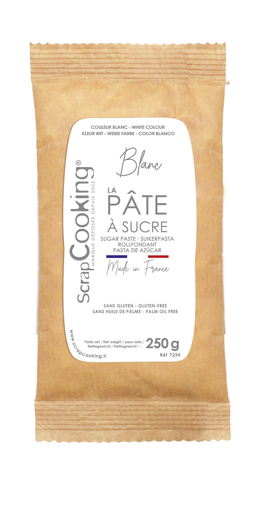 scrapcooking-p-te-sucre-blanche-250-g-7234-sans-gluten image 1
