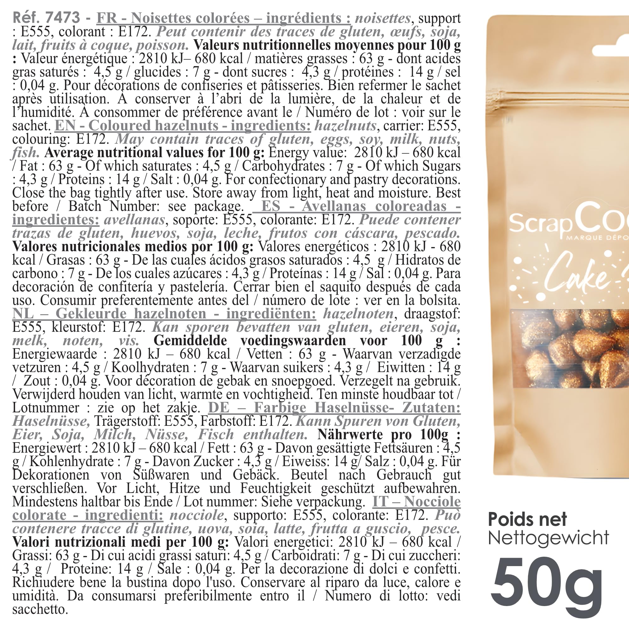 scrapcooking-d-corations-noisettes-dor-es-50-g-d-cor-or-comestible image 2