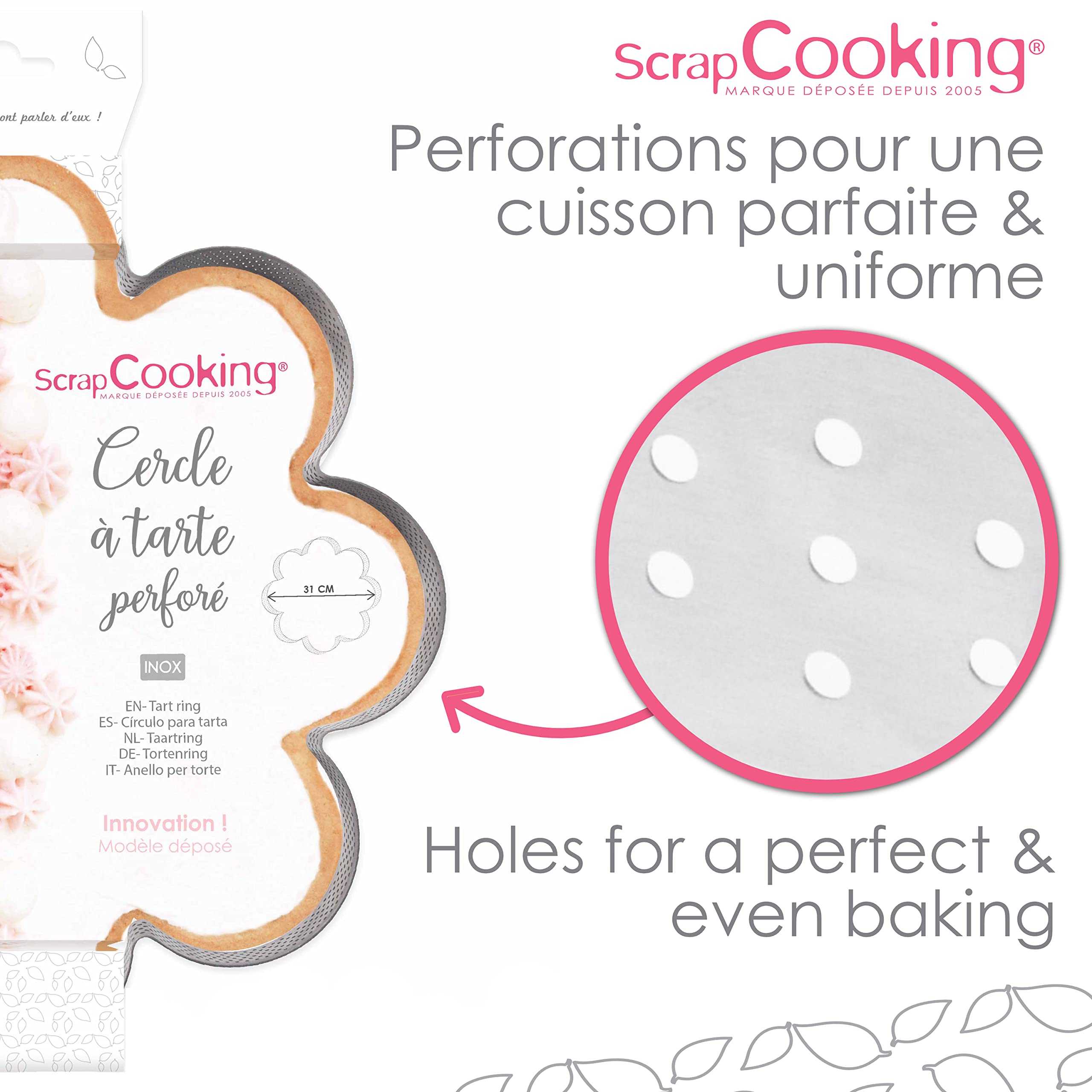 scrapcooking-moules-cercle-marguerite-perfor-30cm-inox-1321 image 5