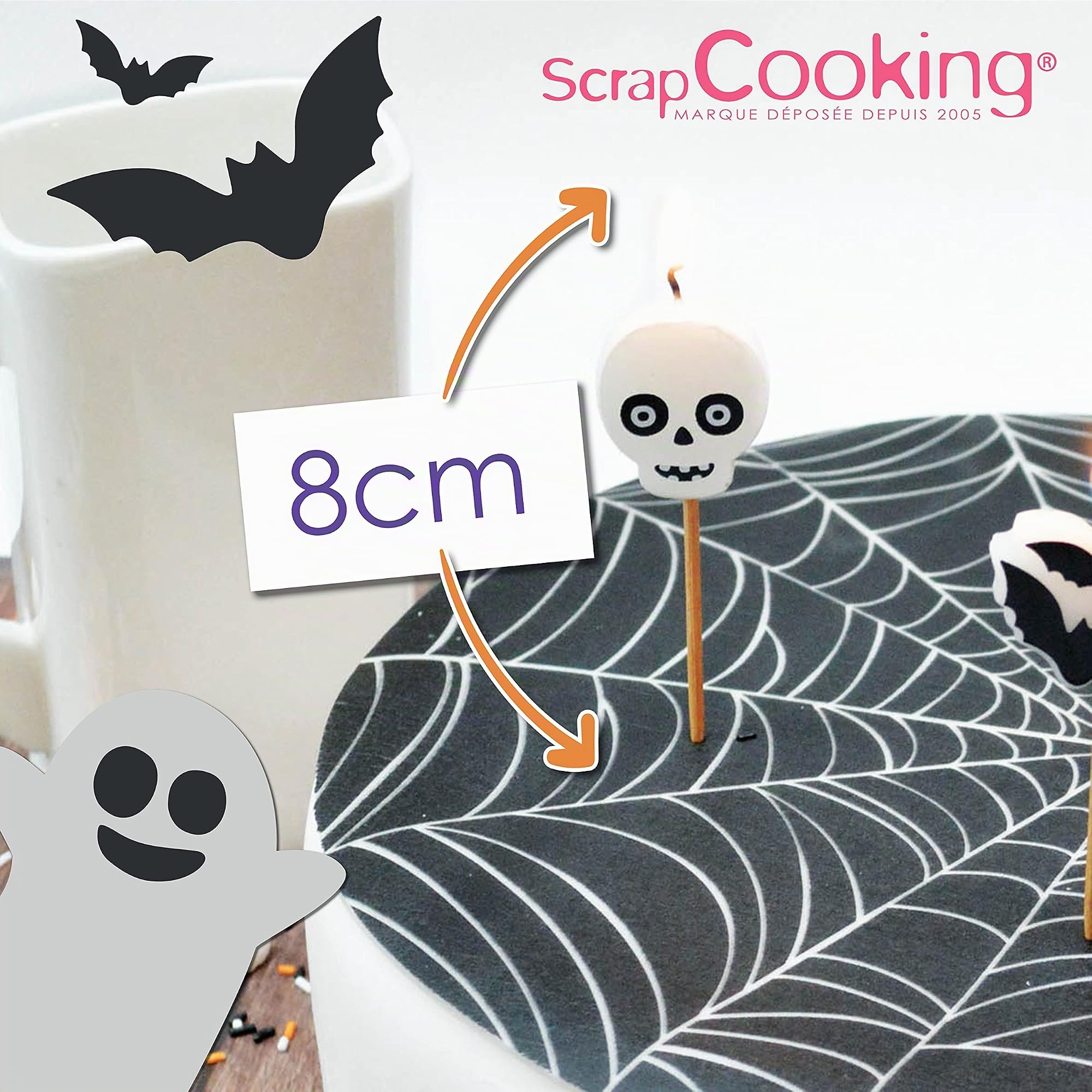 scrapcooking-d-corations-kit-8-bougies-halloween-5031 image 4