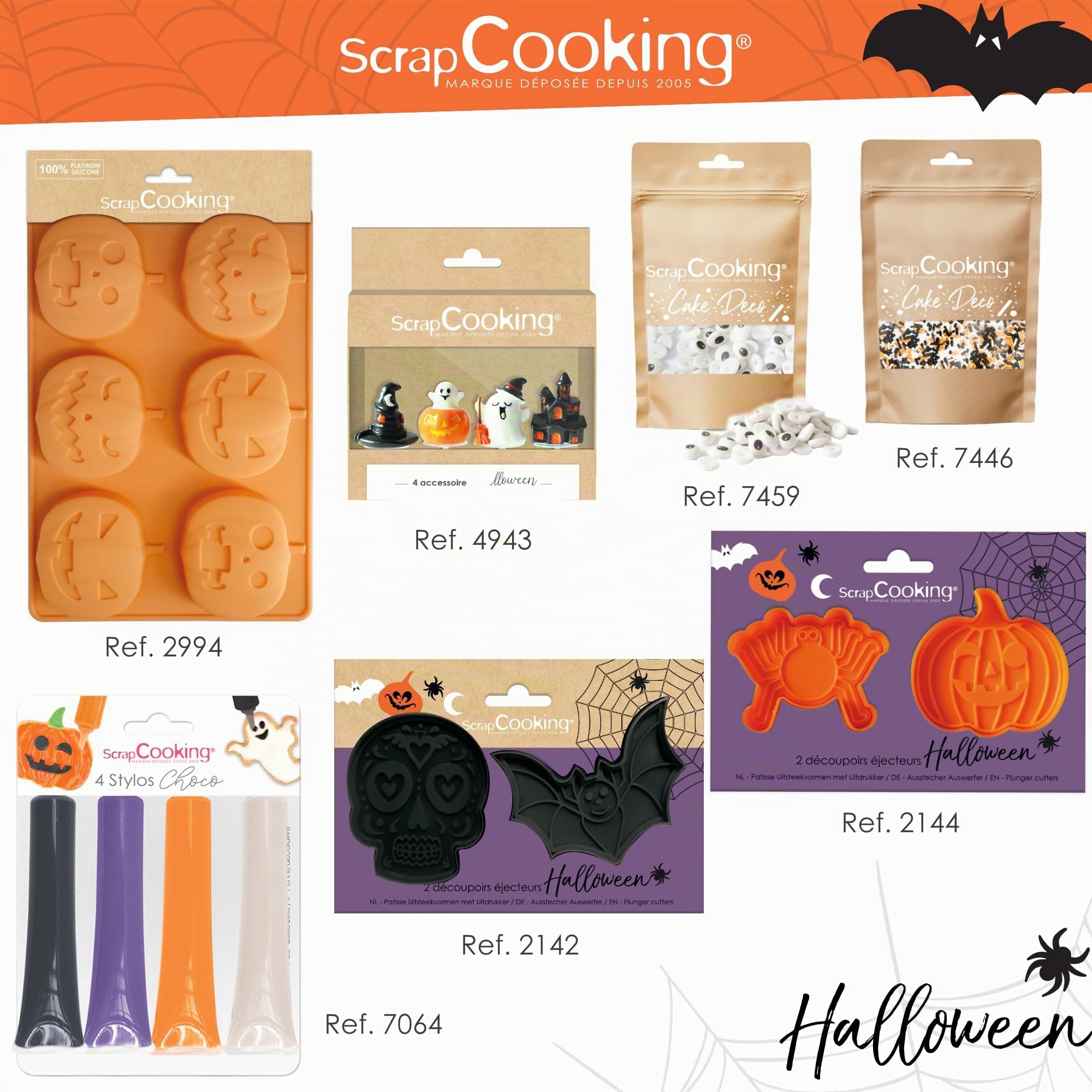 scrapcooking-moules-2994-moule-silicone-citrouilles-6-cavit-s image 8