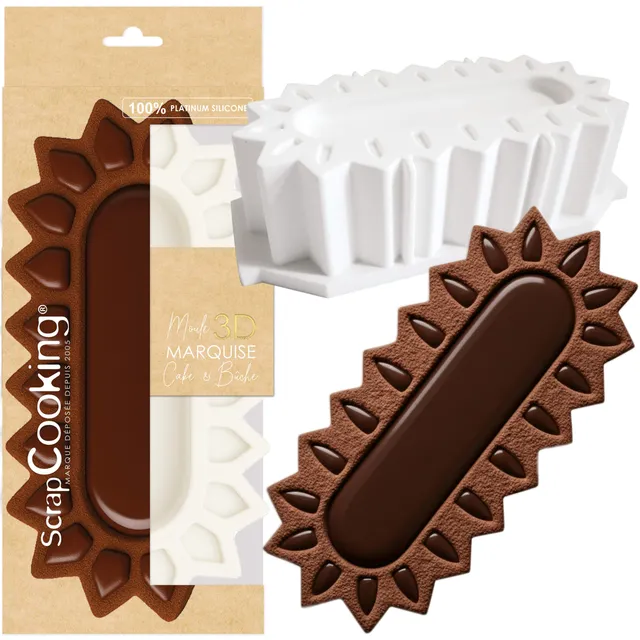 scrapcooking-marquise-2899-moule-silicone-b-che-cake-blanc image 1