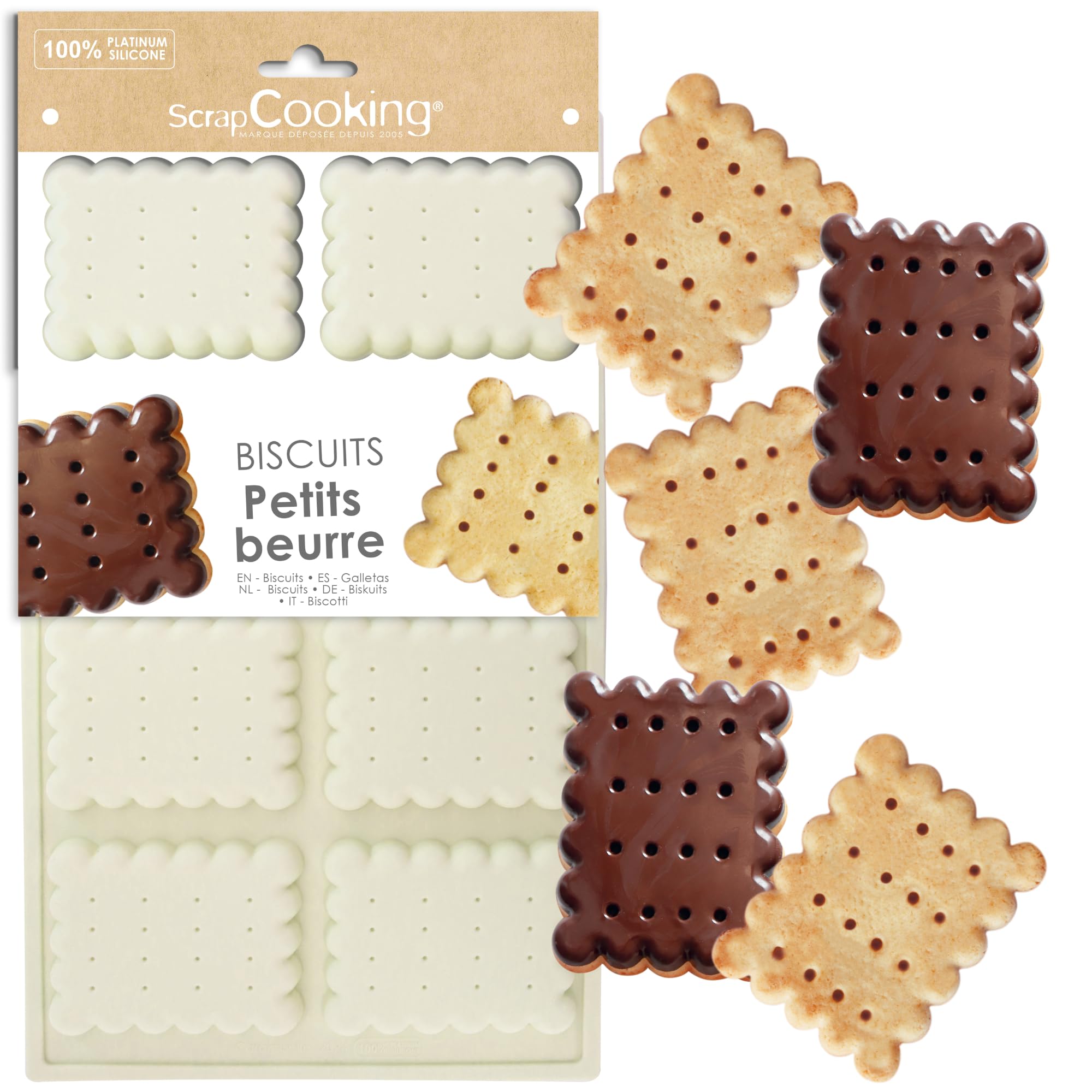scrapcooking-moules-moule-8-petits-beurres-silicone-3182 image 1