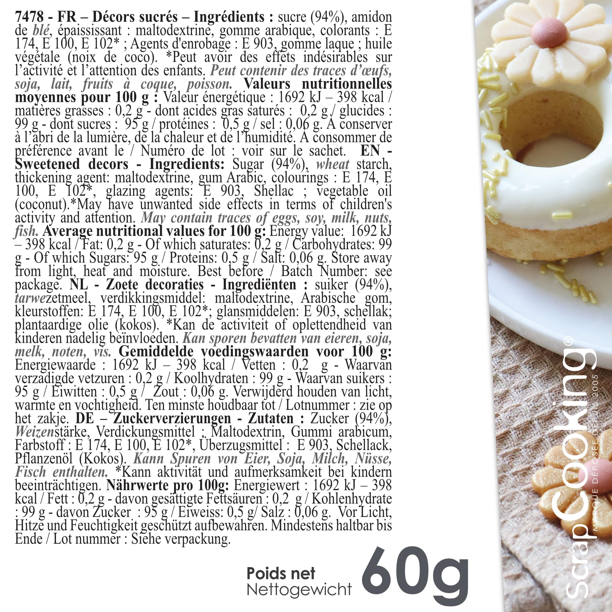 scrapcooking-d-corations-vermicelles-dor-s-d-co-g-teau-60-g image 2