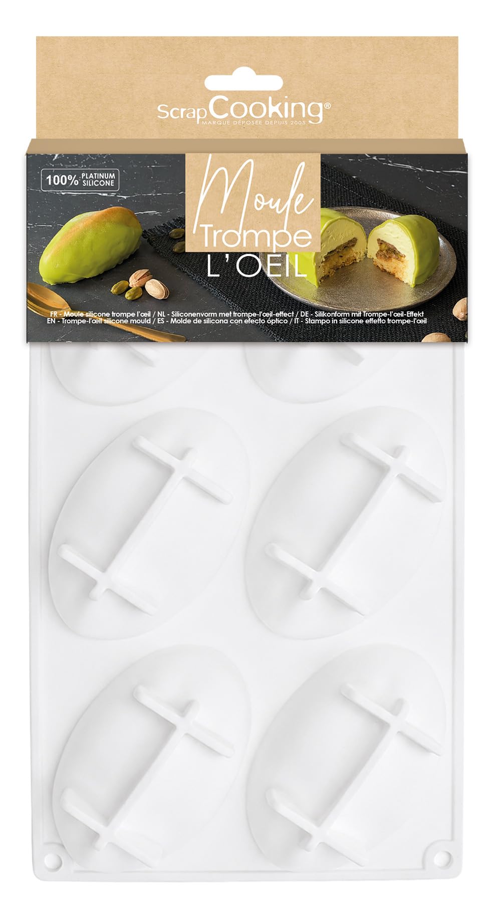 scrapcooking-moules-2882-moule-silicone-pistache-6-empreintes image 1