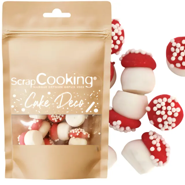 scrapcooking-d-corations-d-cors-sucr-s-gros-champignons-25-g image 1