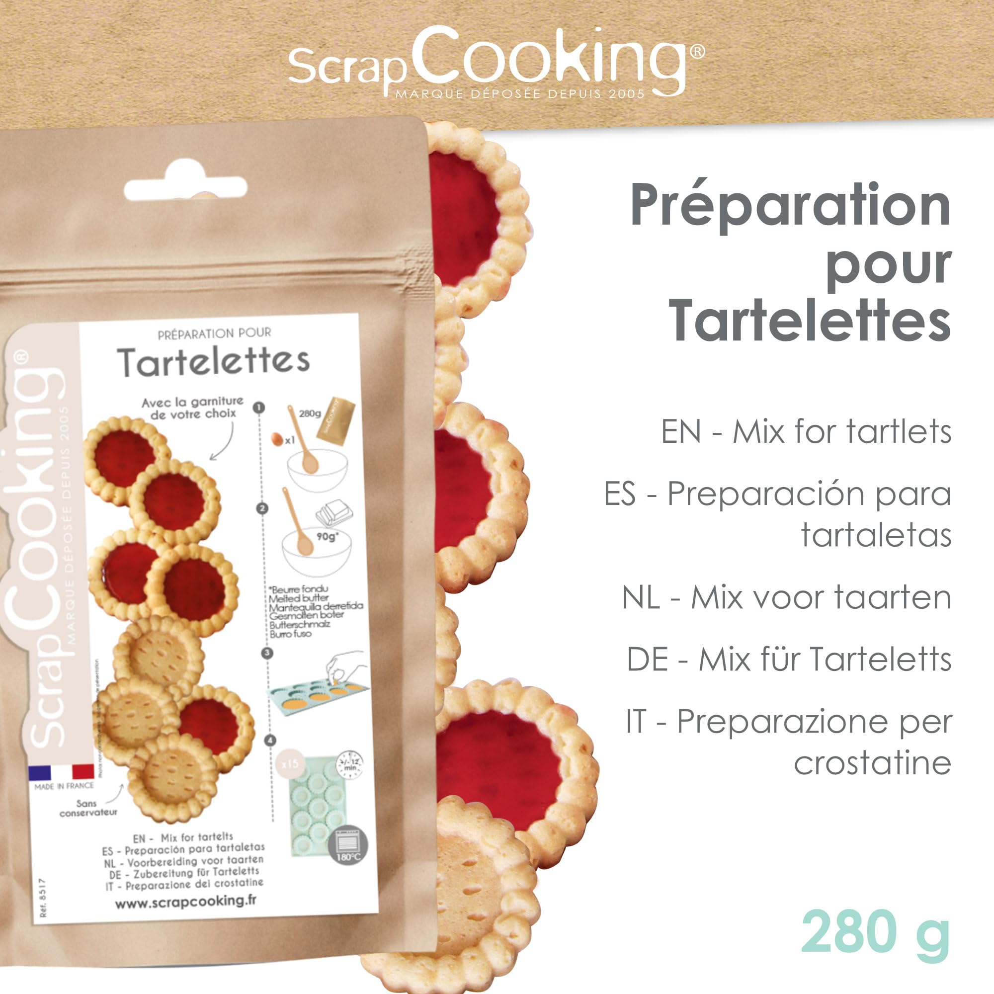 scrapcooking-ingr-dients-tartelettes-280-g-vanille-15-pi-ces image 3