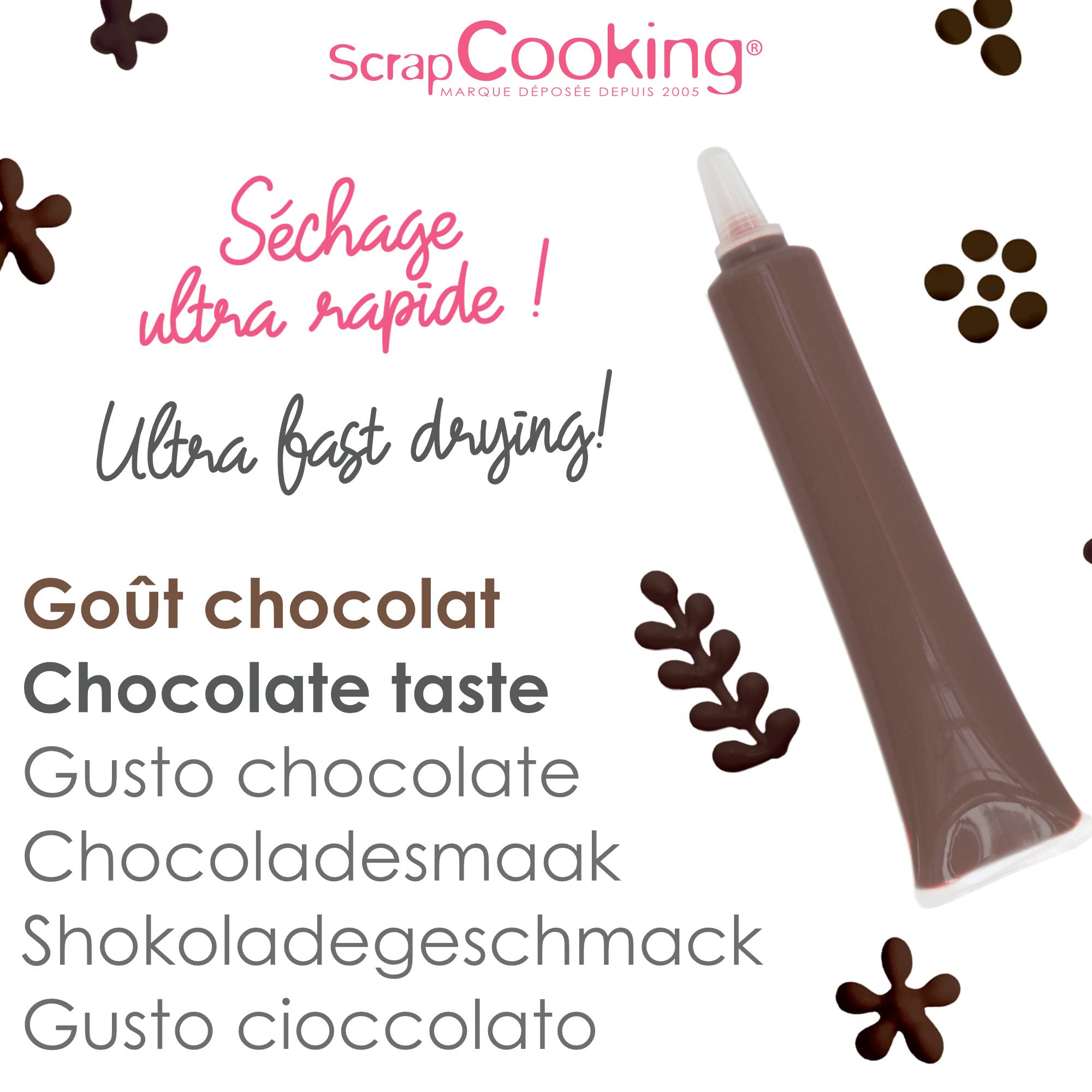 scrapcooking-d-corations-stylo-choco-6801-marron-25-g image 5