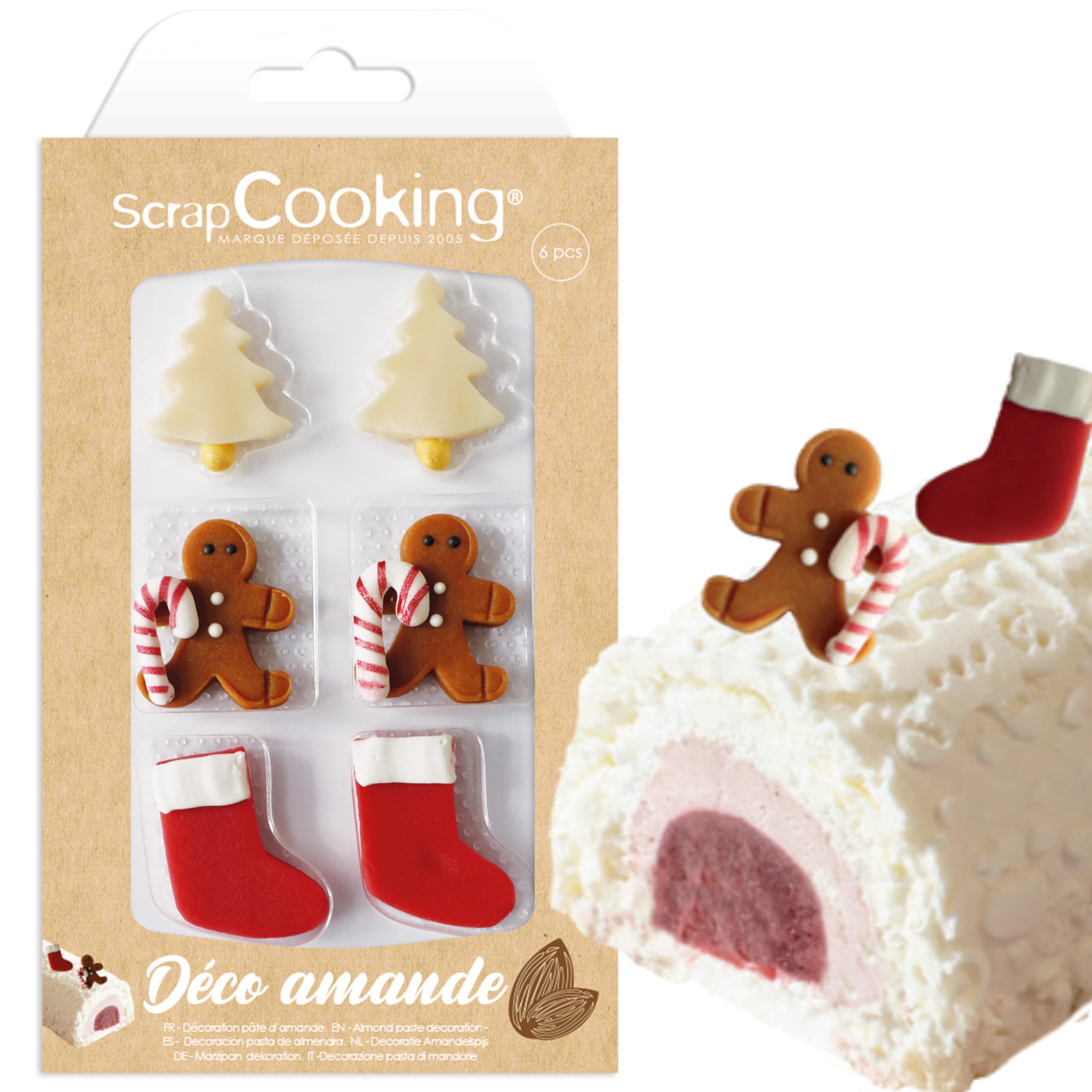 scrapcooking-d-corations-sweet-xmas-7609-p-te-amande-6-pi-ces image 1