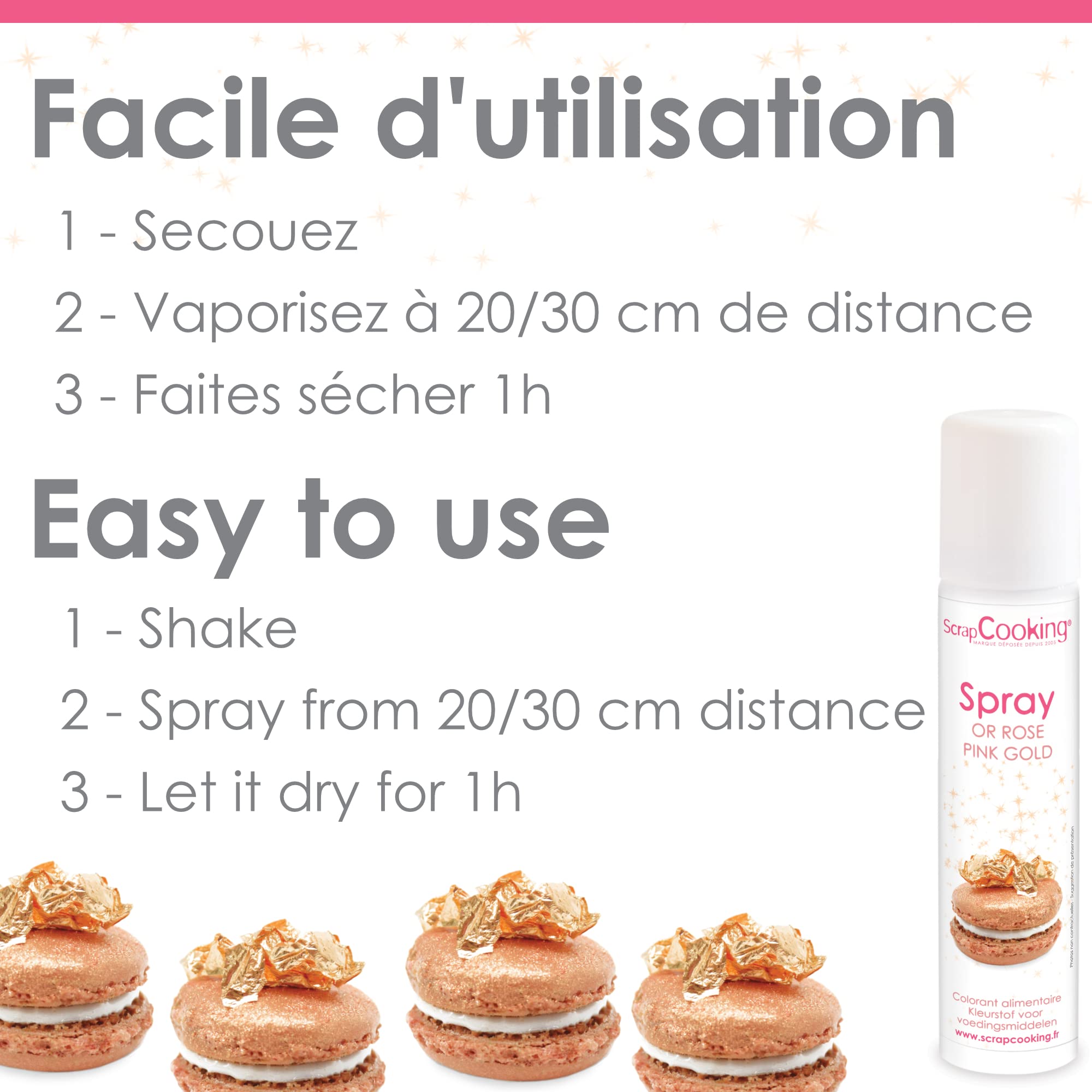 scrapcooking-colorants-spray-or-rose-4299-alimentaire-75ml image 4