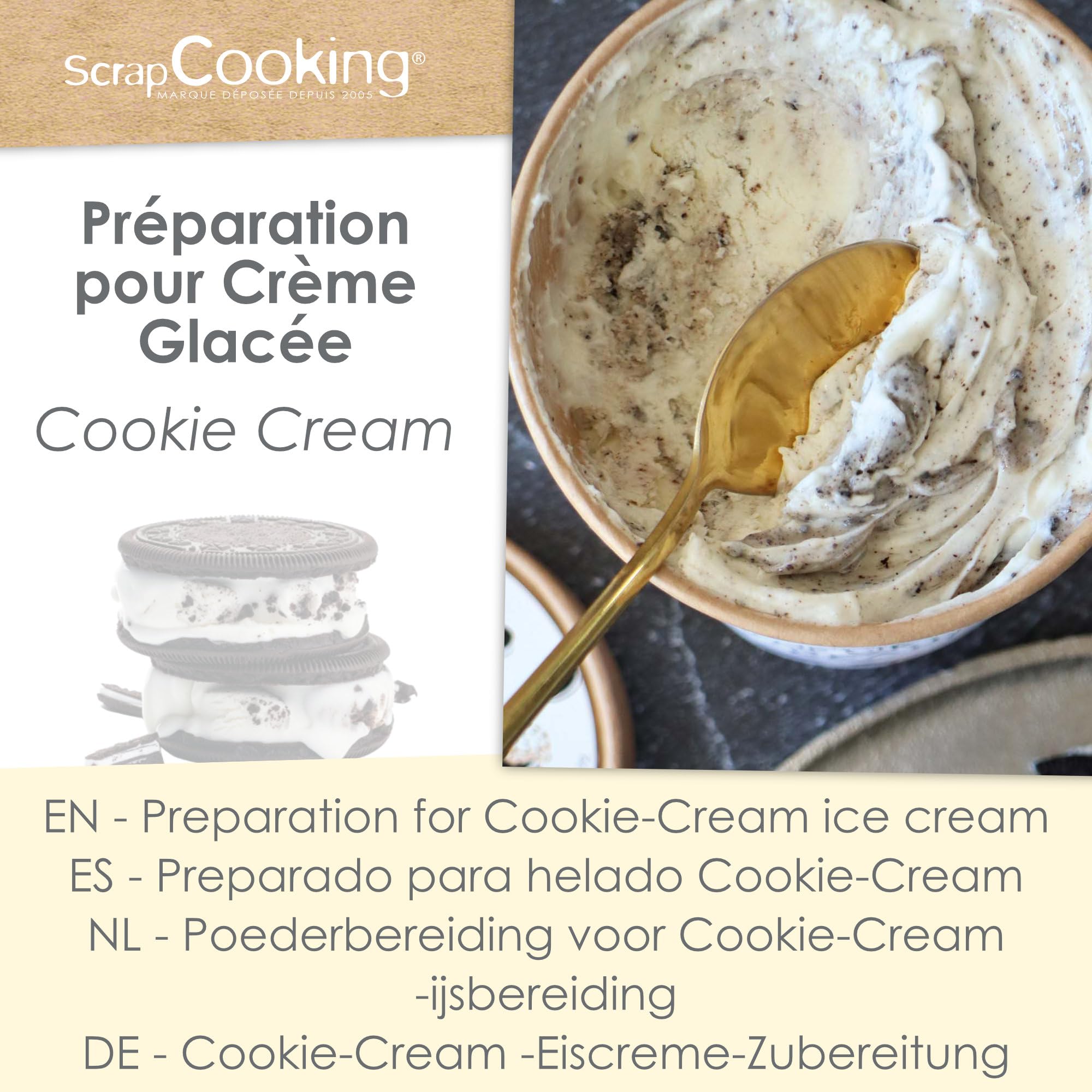 scrapcooking-8572-pr-paration-glace-cookie-cream-185g image 3