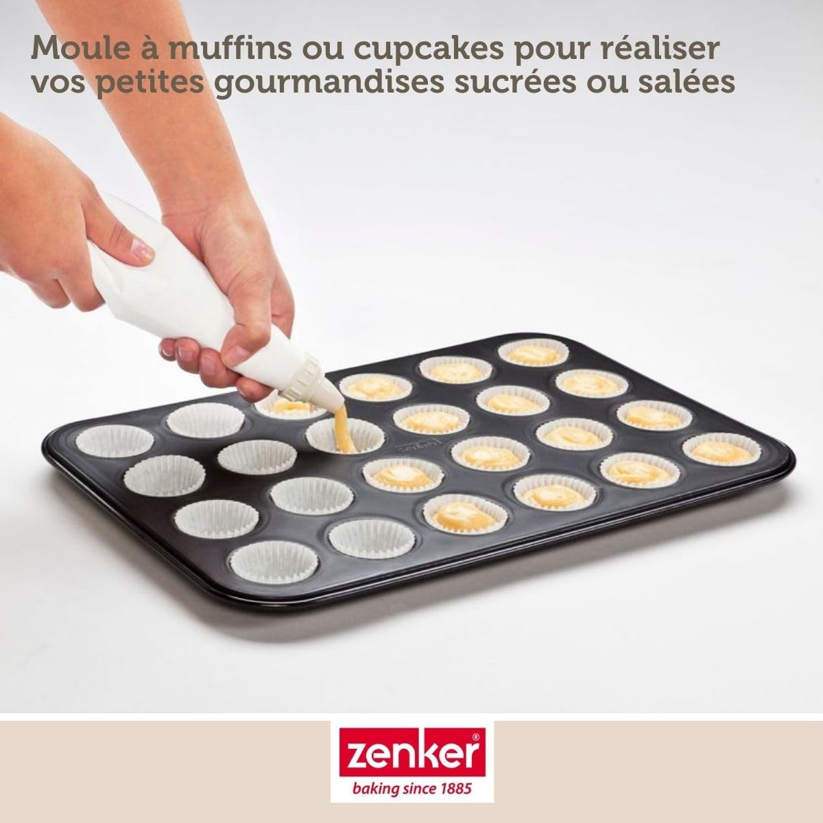 zenker-happy-cupcakes-6541-moule-muffins-24-noir image 4