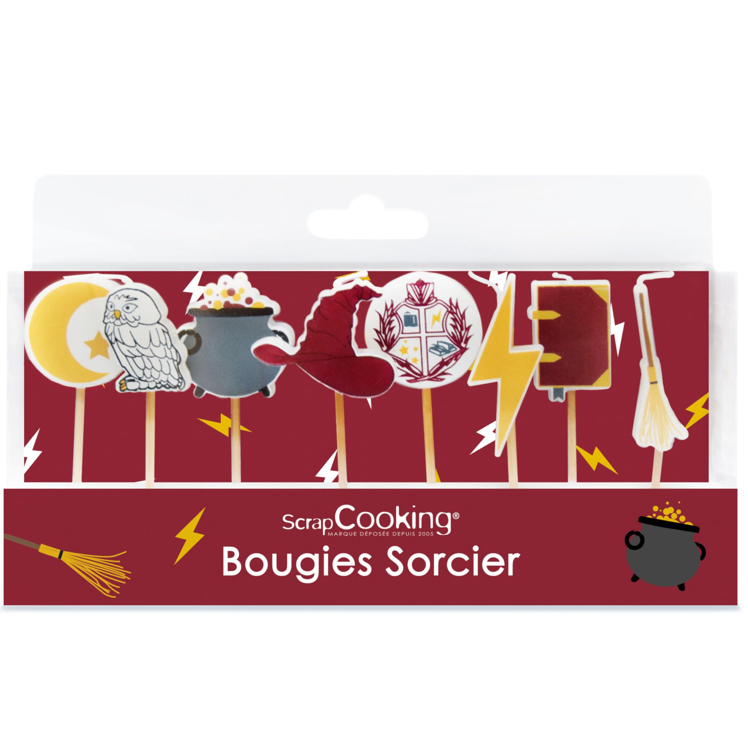 scrapcooking-d-corations-kit-8-bougies-sorcier-5061-bougies-paraffine image 1