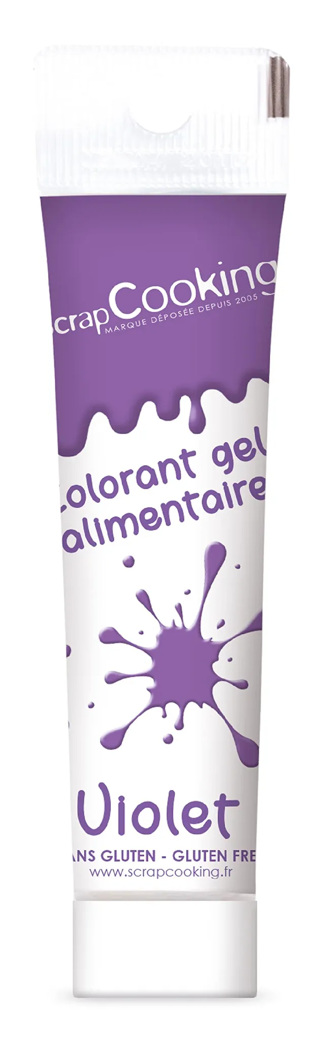 scrapcooking-colorant-gel-violet-23-g-p-tisserie image 1