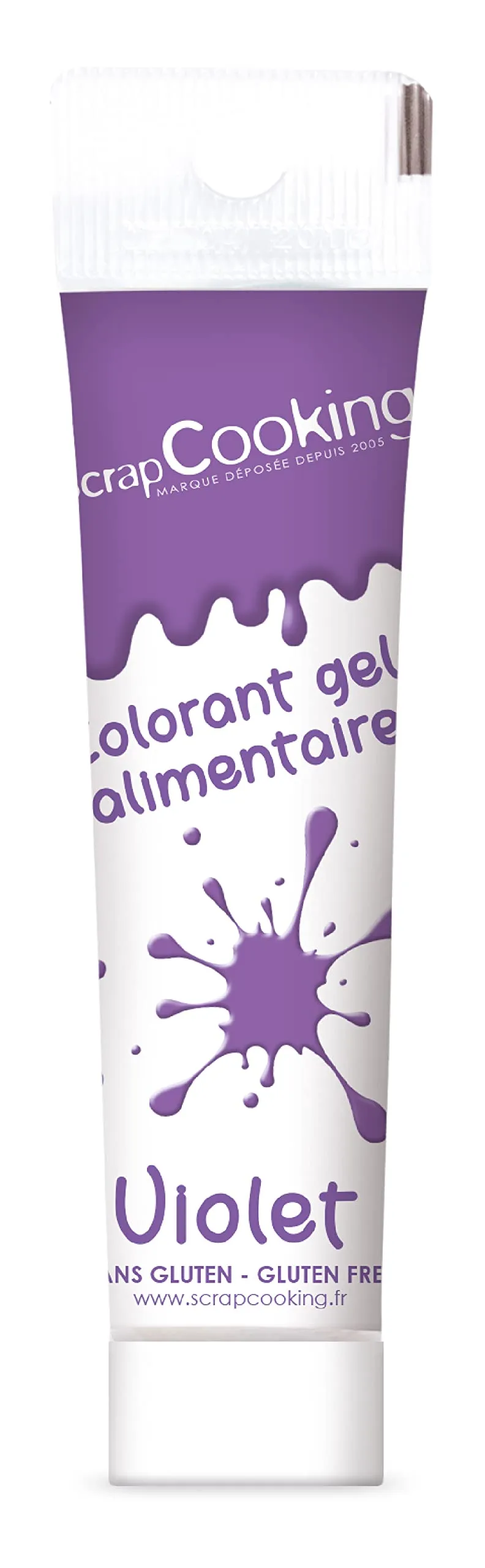 scrapcooking-colorant-gel-violet-23-g-p-tisserie image 1