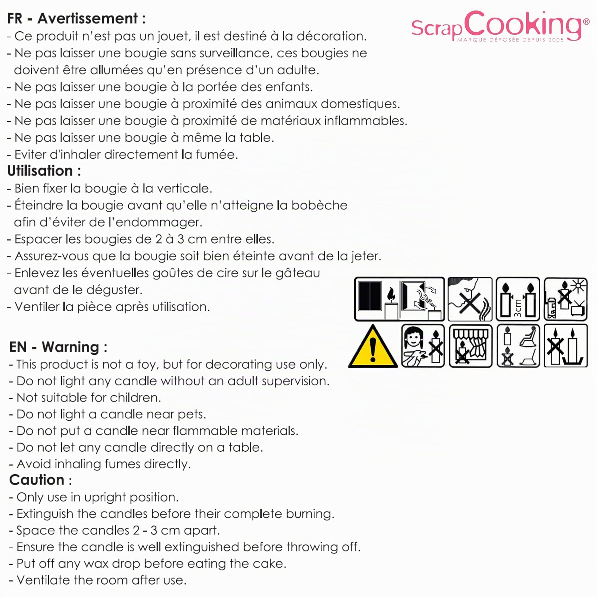 scrapcooking-d-corations-kit-8-bougies-sorcier-5061-bougies-paraffine image 5