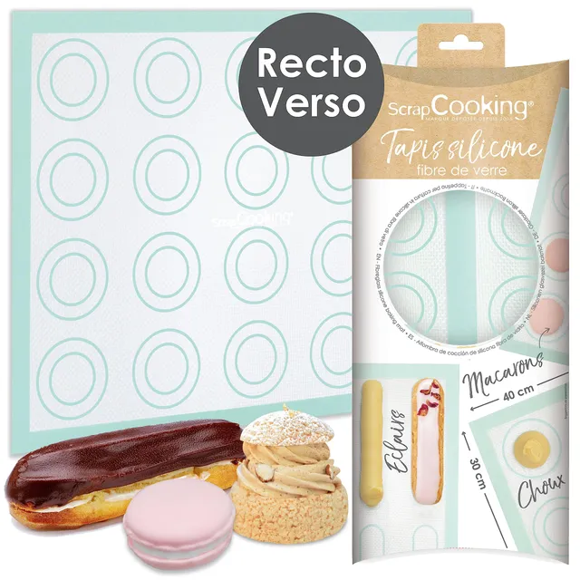 scrapcooking-mat-riel-tapis-macarons-silicone-perfor-30x40-cm-3181 image 1