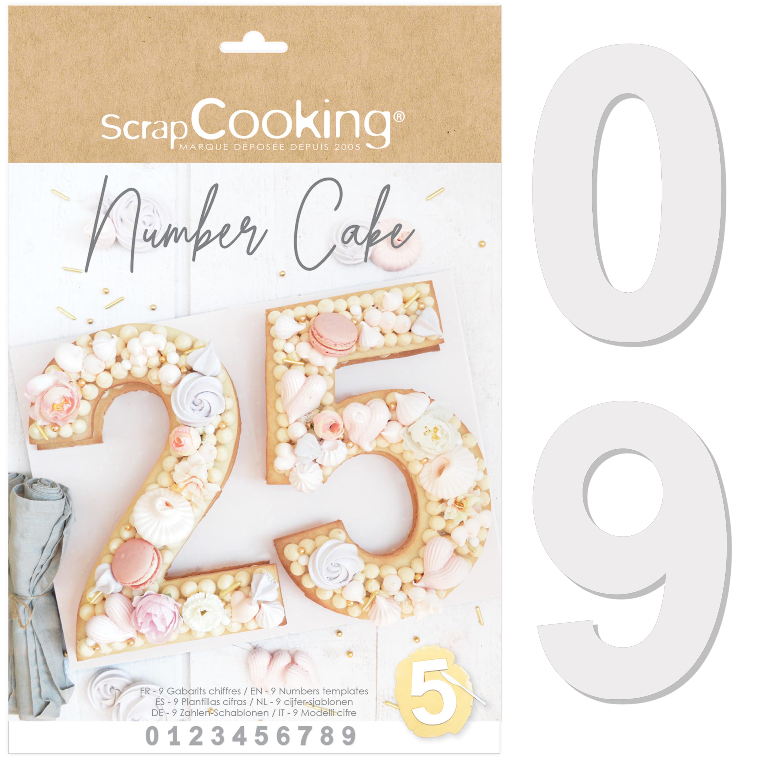 scrapcooking-moules-3927-kit-number-cake-chiffres-0-9-28-cm image 1