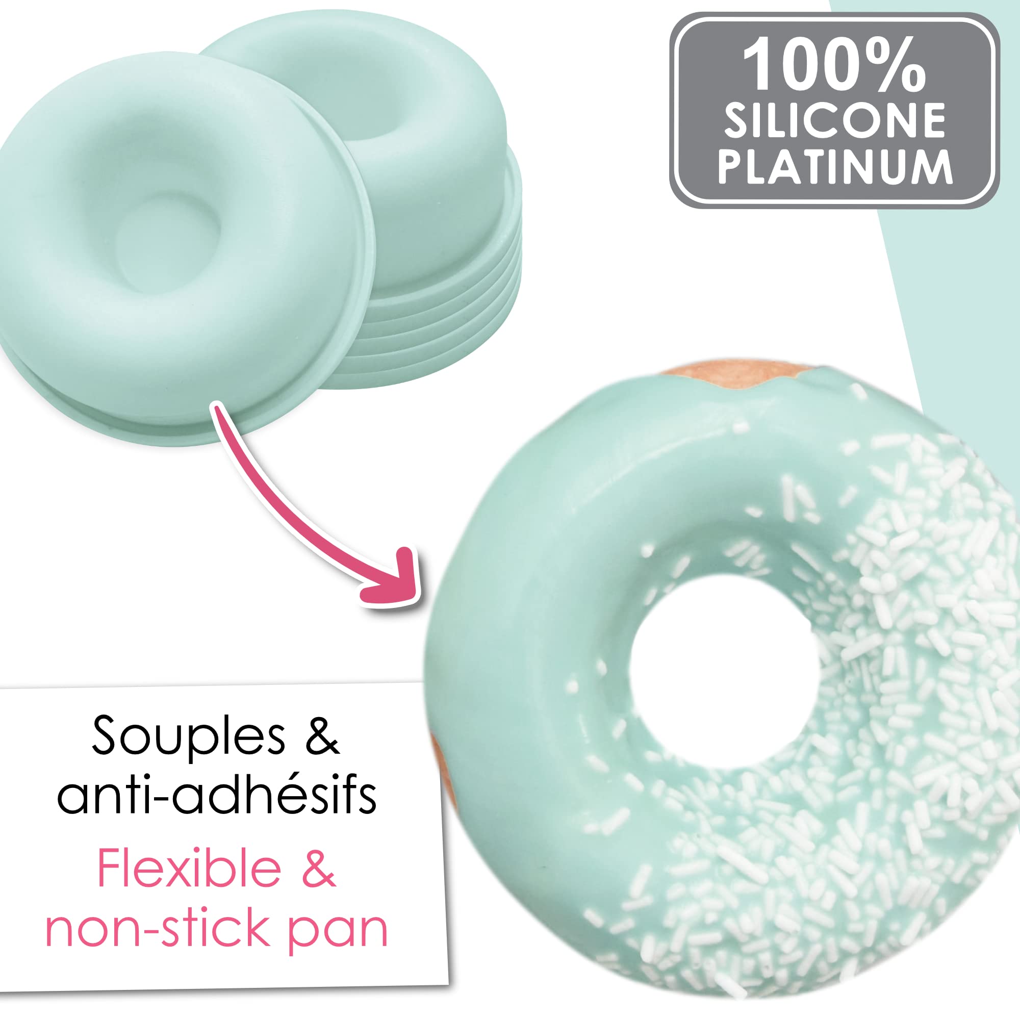 scrapcooking-moules-coffret-6-donuts-silicone-7-6-cm-2913 image 4