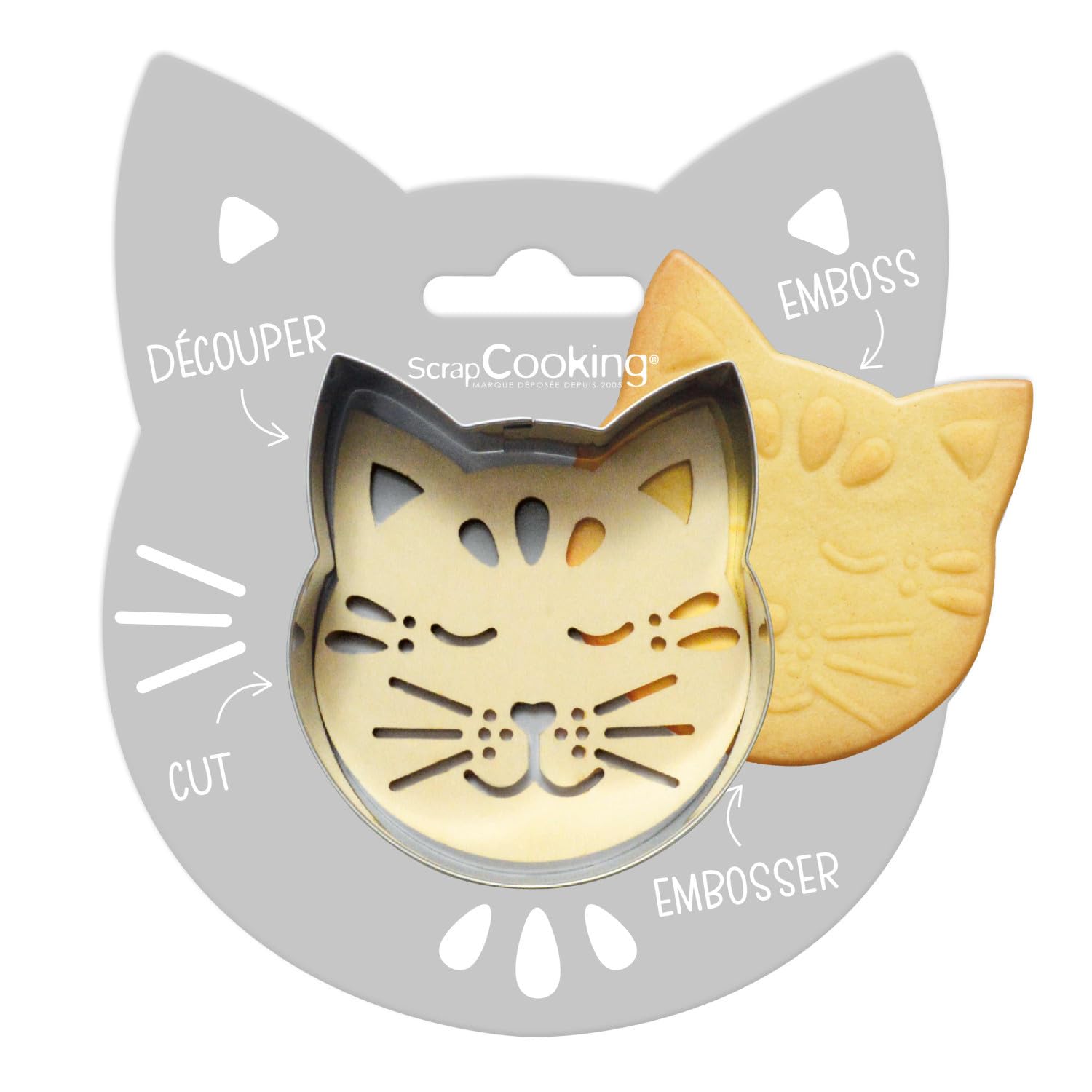 scrapcooking-emporte-pi-ces-kit-chat-d-coupoir-embosseur image 1