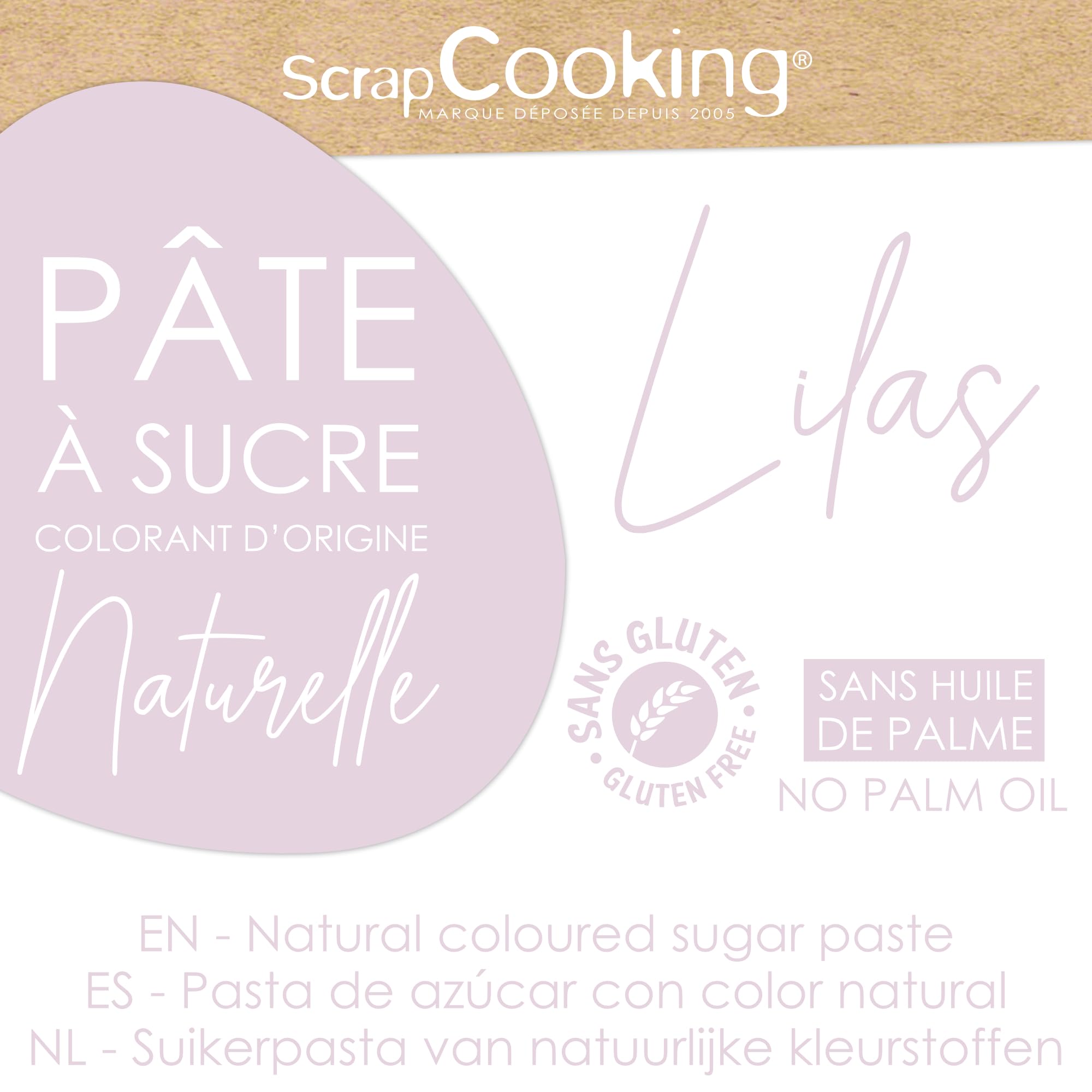 scrapcooking-p-tes-sucre-p-te-sucre-lilas-250-g-sans-gluten image 3