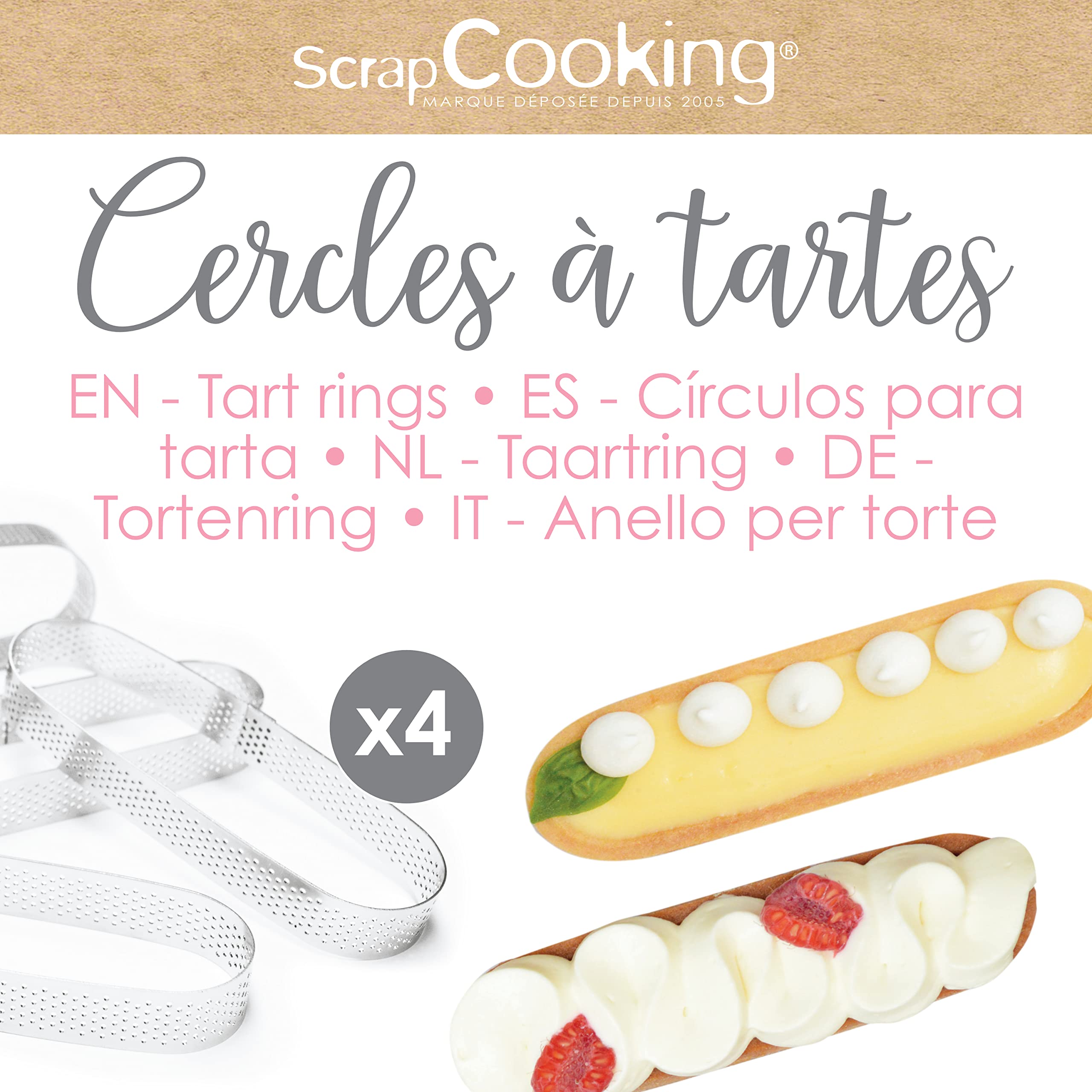 scrapcooking-moules-1325-cercles-ovales-perfor-s-4-pcs image 2