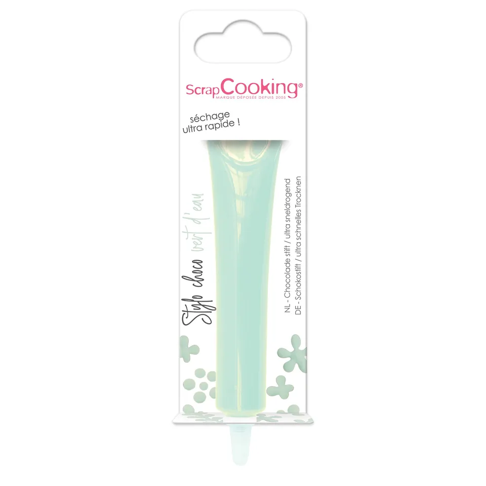scrapcooking-d-corations-stylo-choco-vert-eau-25g-go-t-chocolat image 1