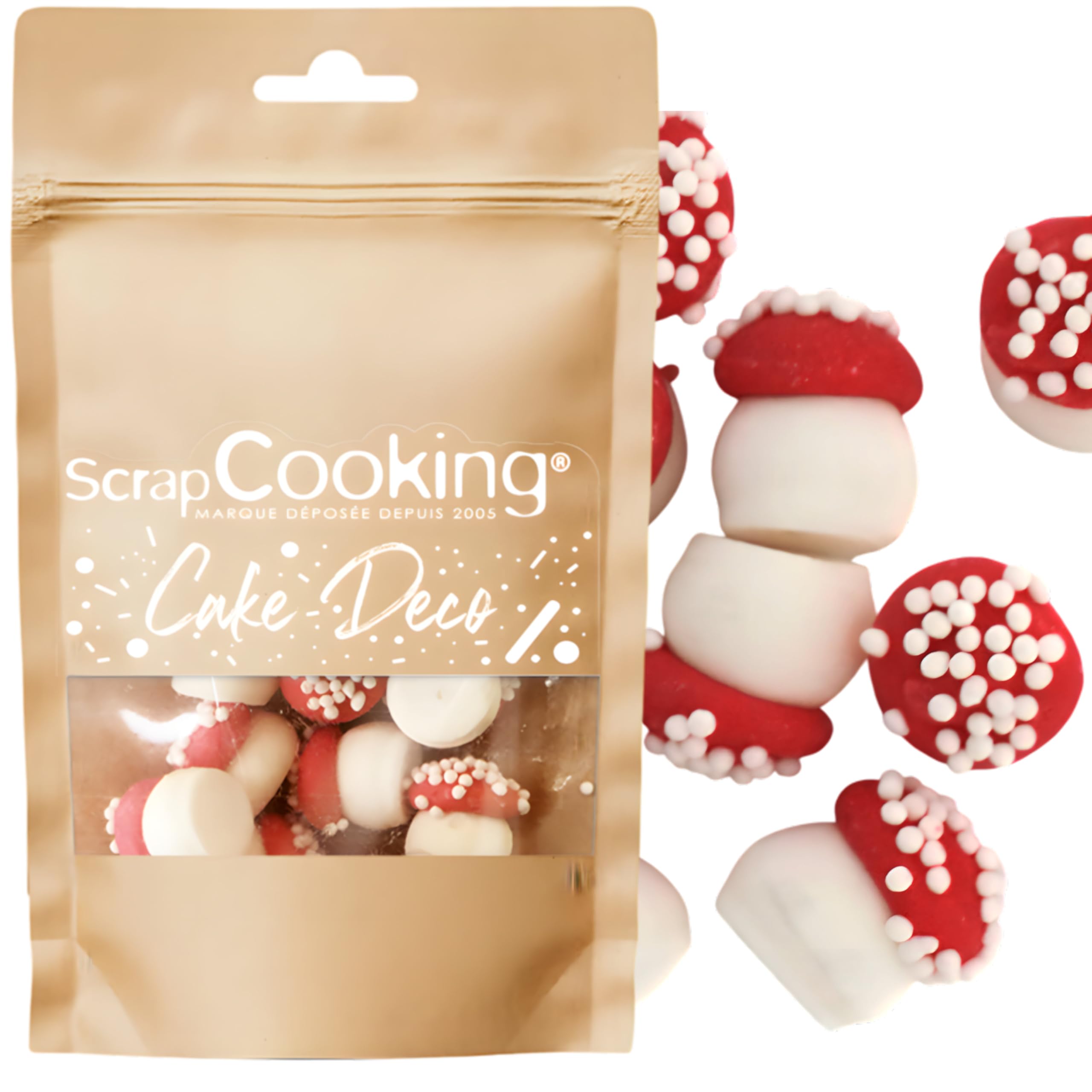 scrapcooking-d-corations-d-cors-sucr-s-gros-champignons-25-g image 1
