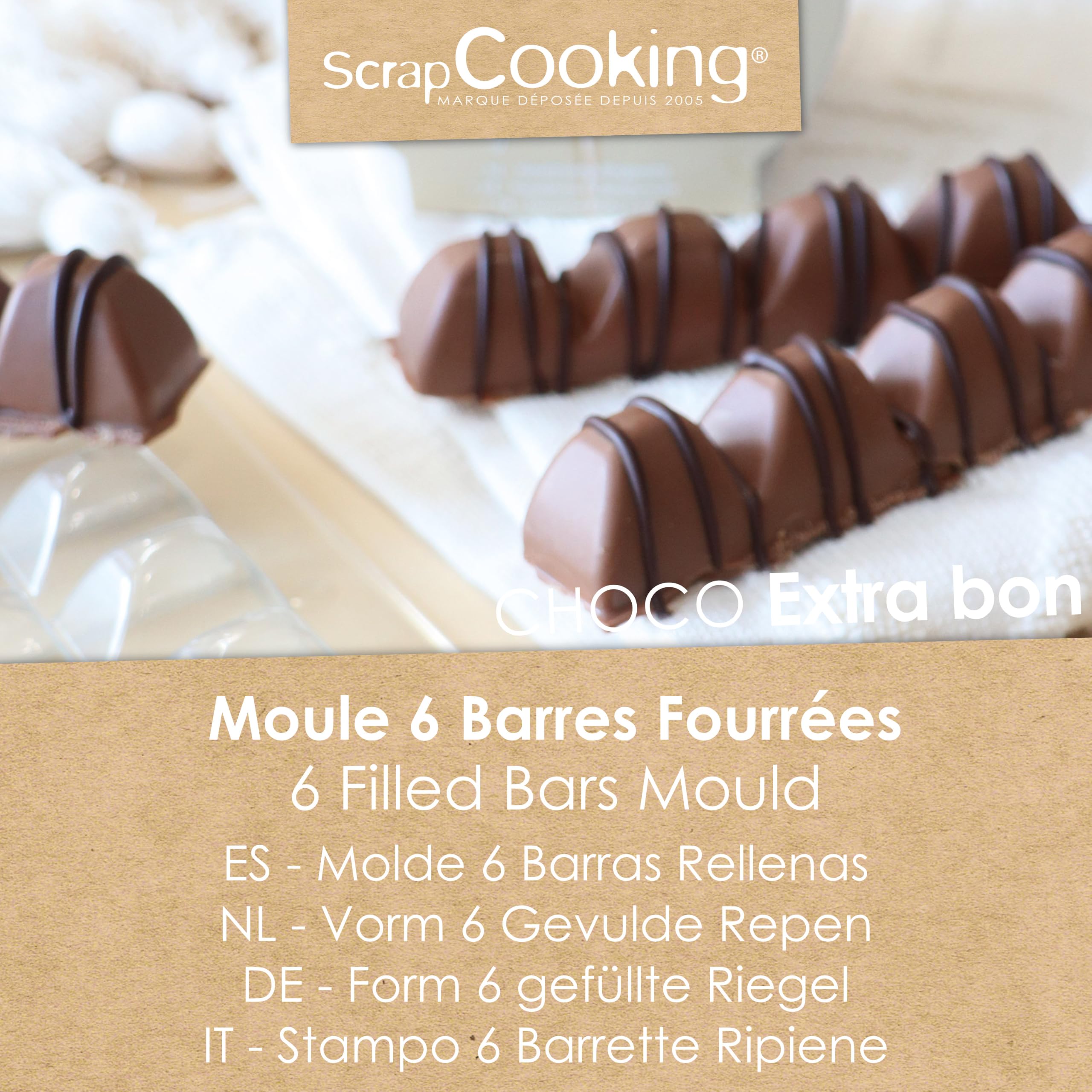 scrapcooking-moules-6766-moule-6-barres-chocolat-noisette image 2