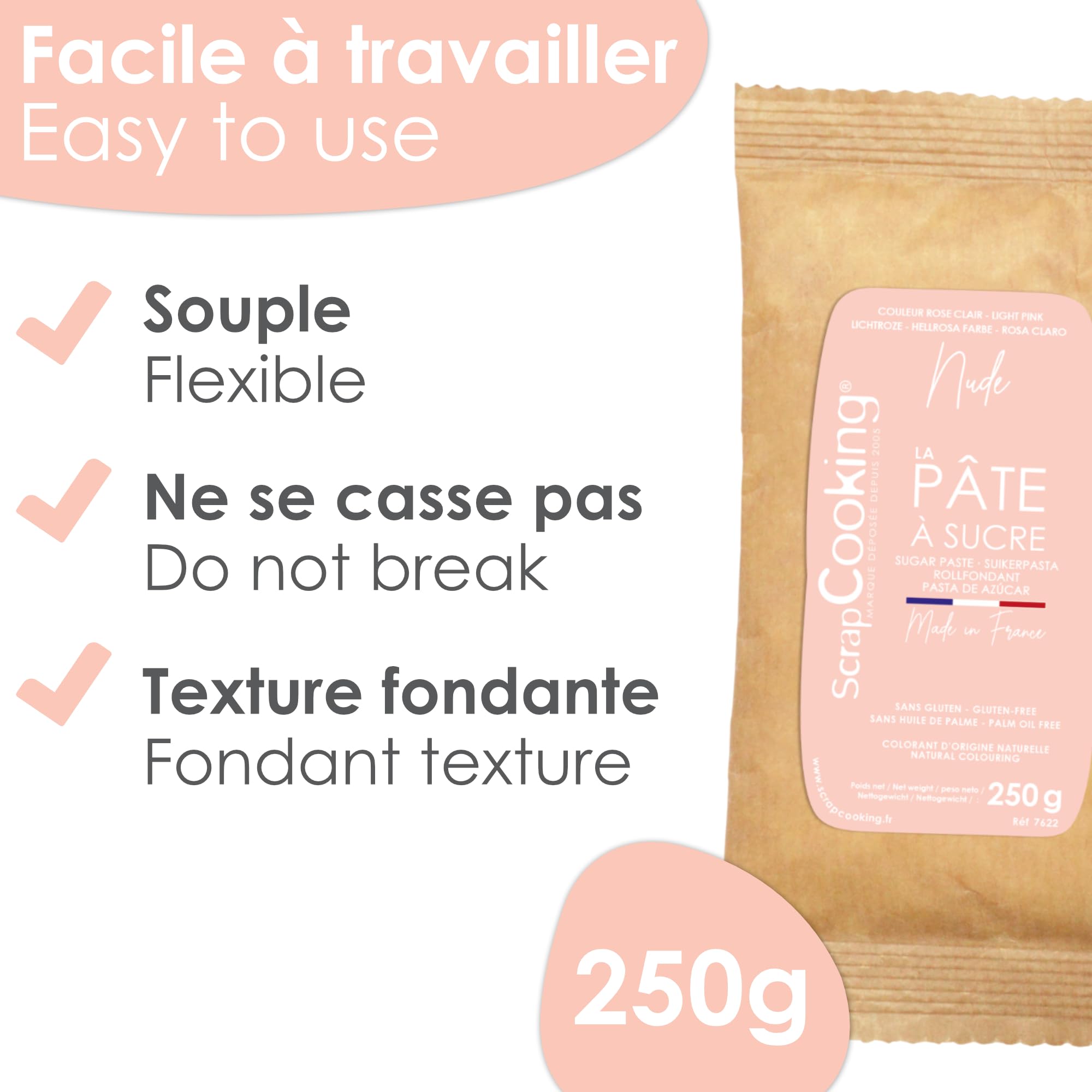 scrapcooking-p-te-sucre-rose-nude-250-g-7622 image 5