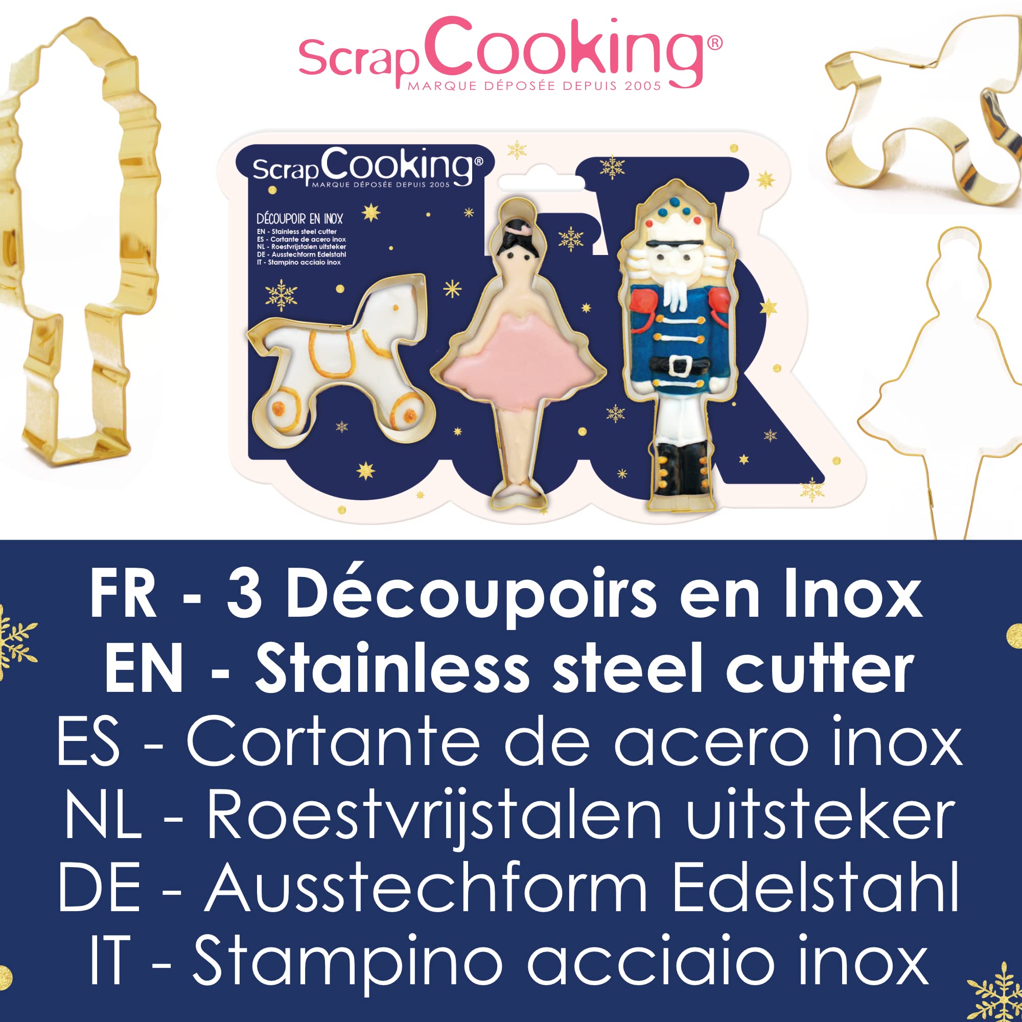 scrapcooking-emporte-pi-ces-casse-noisette-2087-inox-dor-lot-3 image 3