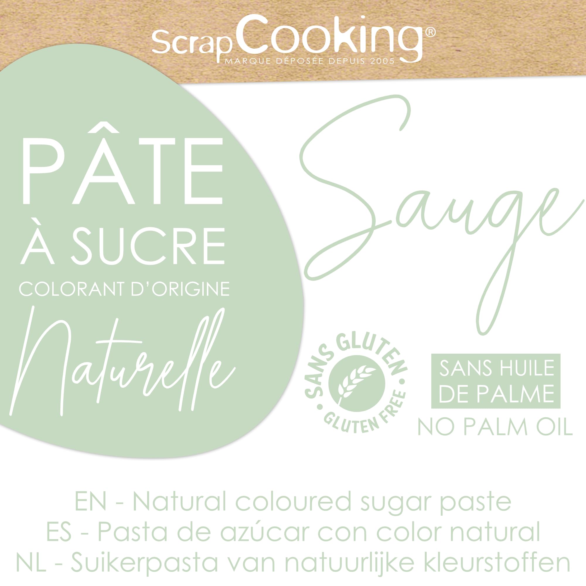 scrapcooking-p-tes-sucre-7621-vert-sauge-250-g-naturel image 3