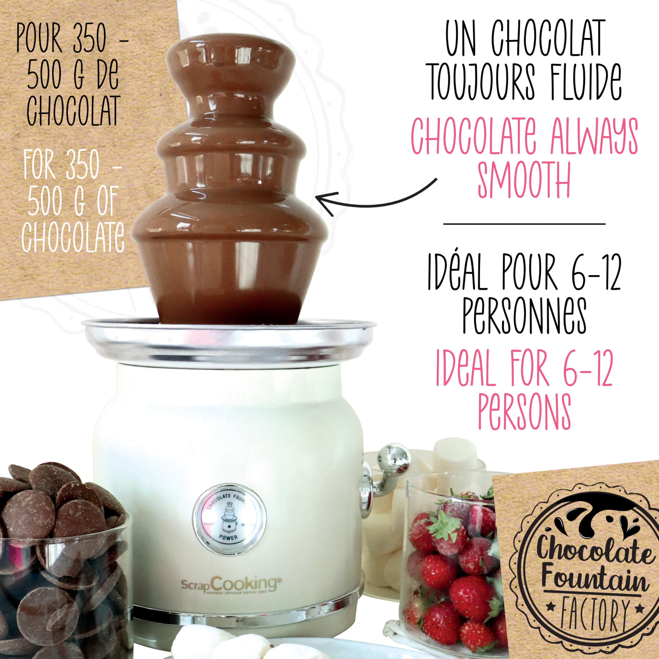 scrapcooking-appareils-3897-fontaine-chocolat-3-tages-inox image 4