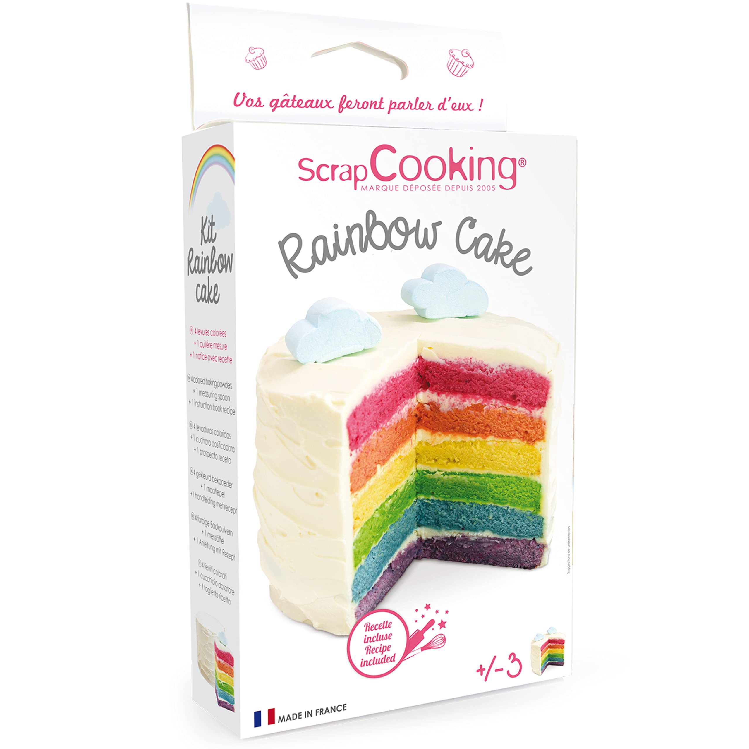 scrapcooking-kit-3969-rainbow-cake-4-levures-colorantes-recette image 1
