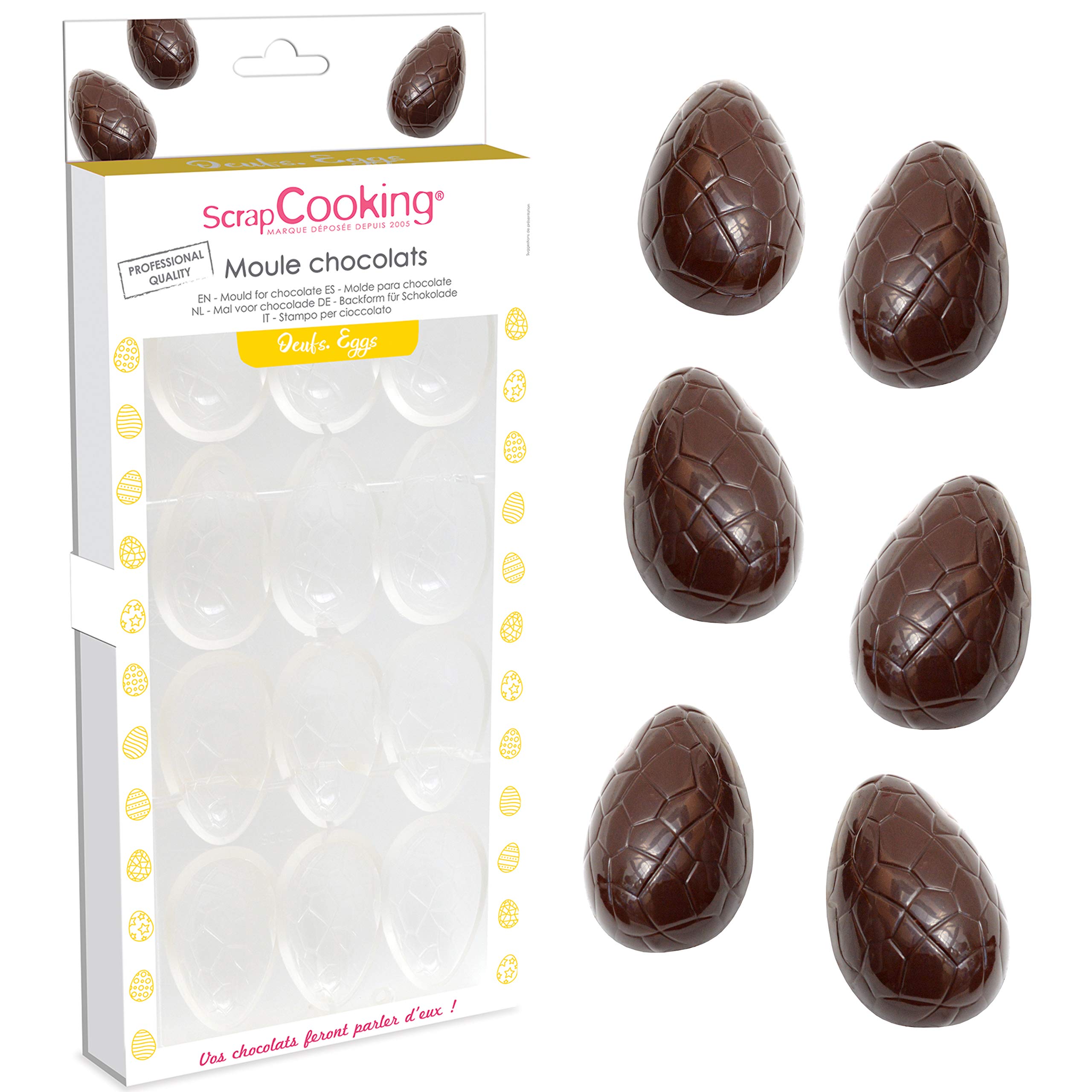 scrapcooking-moules-moule-oeufs-chocolat-rigide-12-empreintes image 1