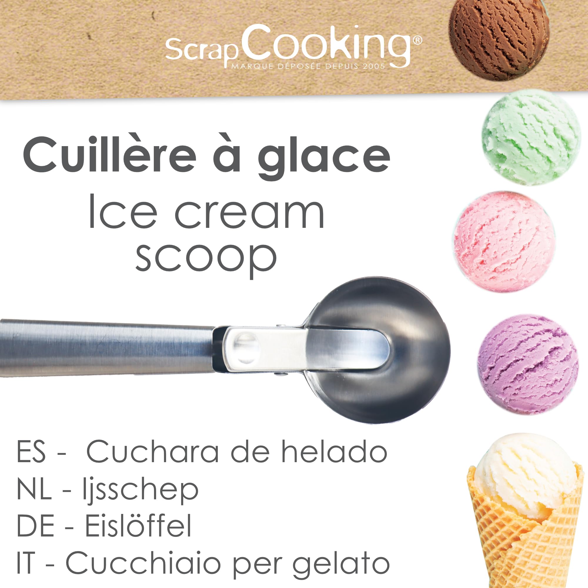 scrapcooking-mat-riel-5283-cuill-re-glace-inox-g-chette image 2