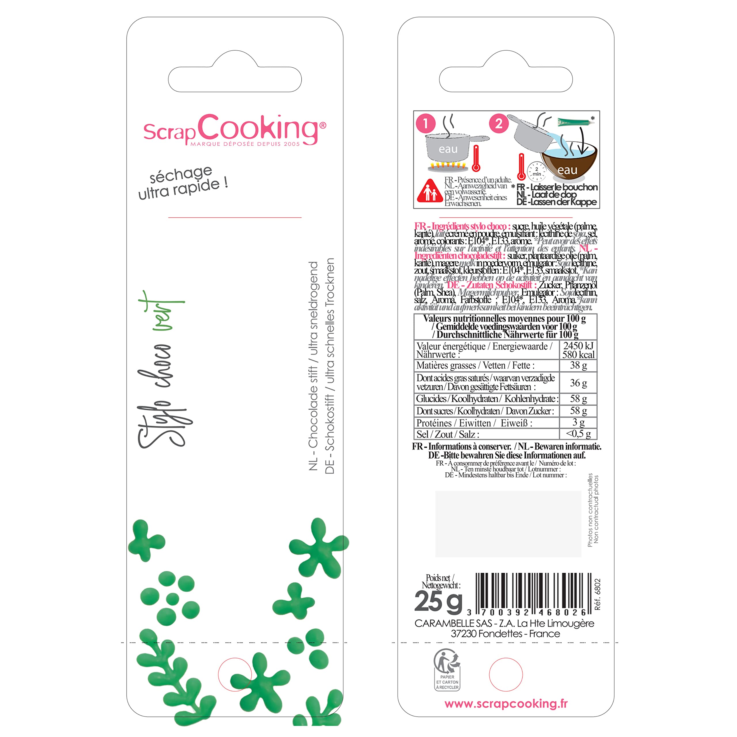 scrapcooking-d-corations-stylo-choco-vert-25g image 8