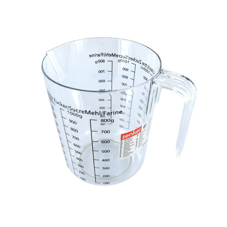 zenker-patisserie-008811-verre-doseur-1l-plastique-transparent image 1