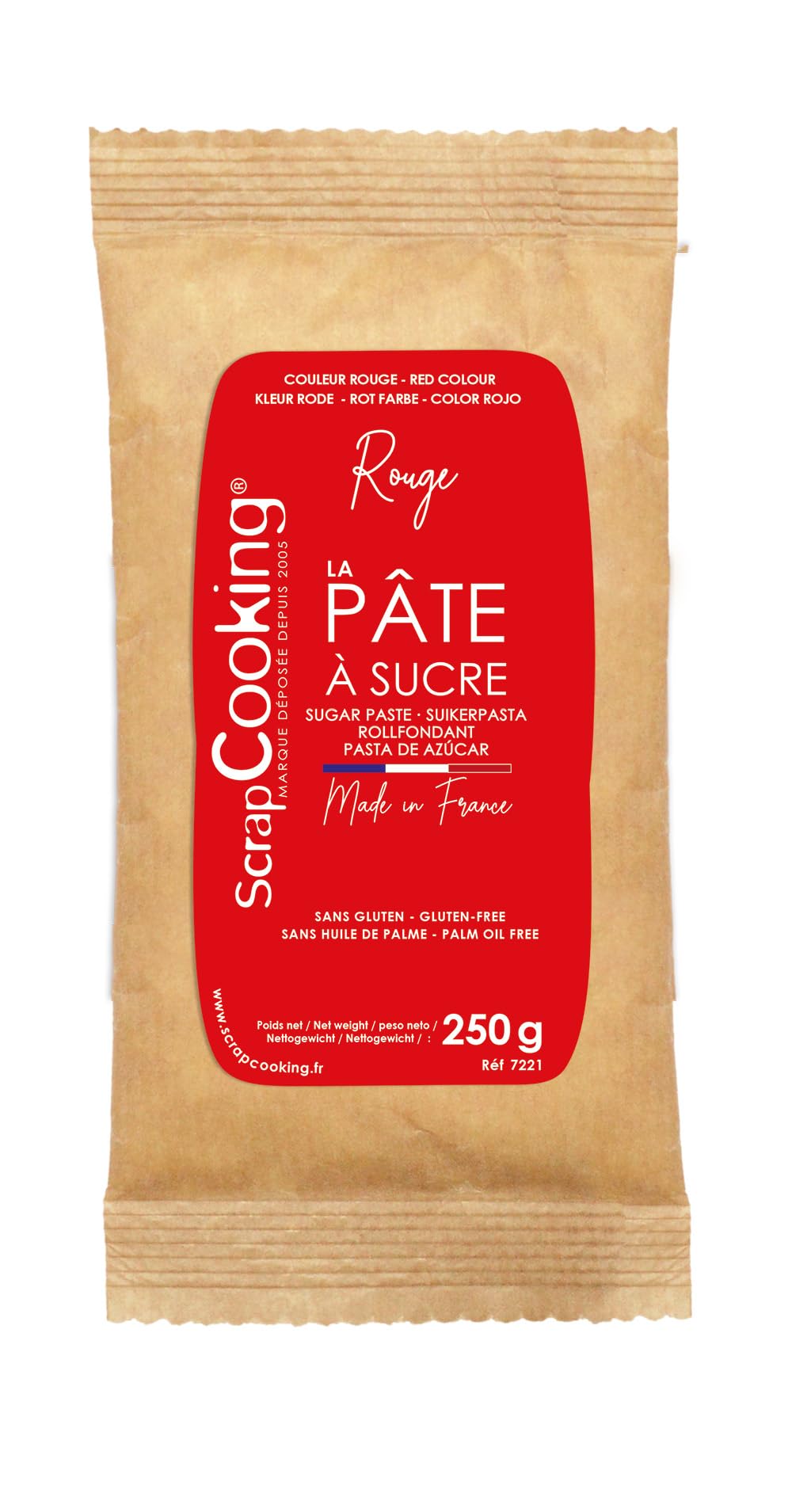 scrapcooking-p-tes-sucre-rouge-250-g-vanille-pro image 1