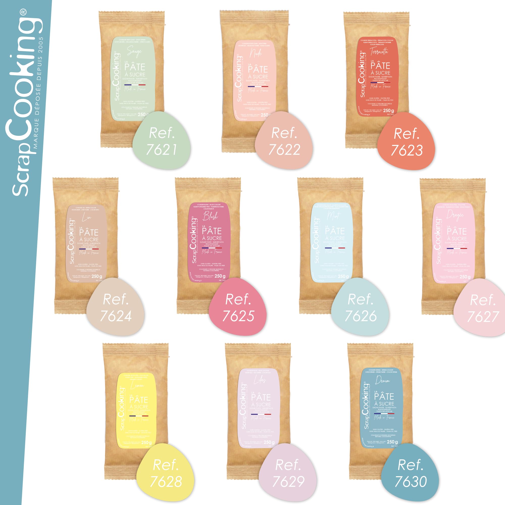 scrapcooking-p-tes-sucre-bleue-denim-250-g image 7