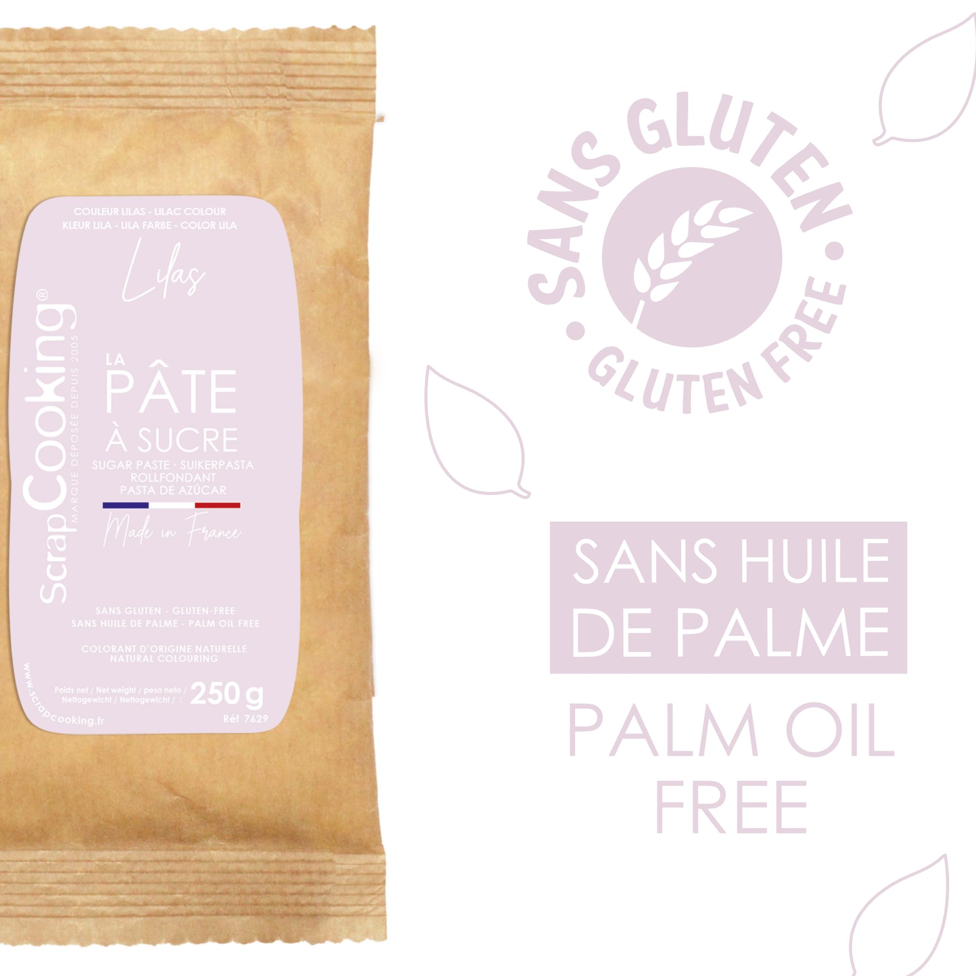 scrapcooking-p-tes-sucre-p-te-sucre-lilas-250-g-sans-gluten image 5