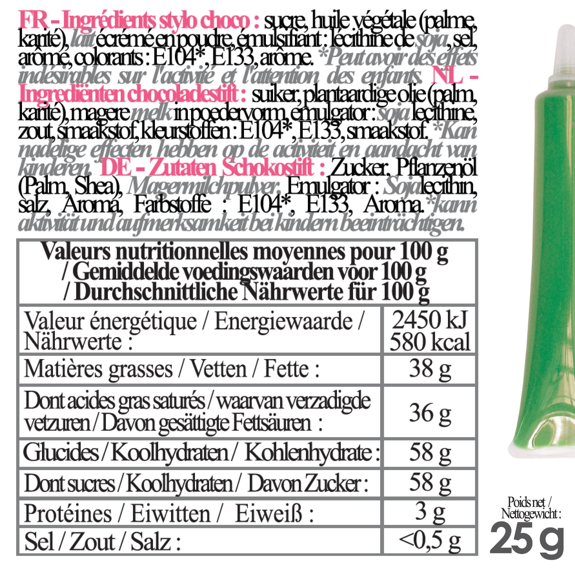 scrapcooking-d-corations-stylo-choco-vert-25g image 2